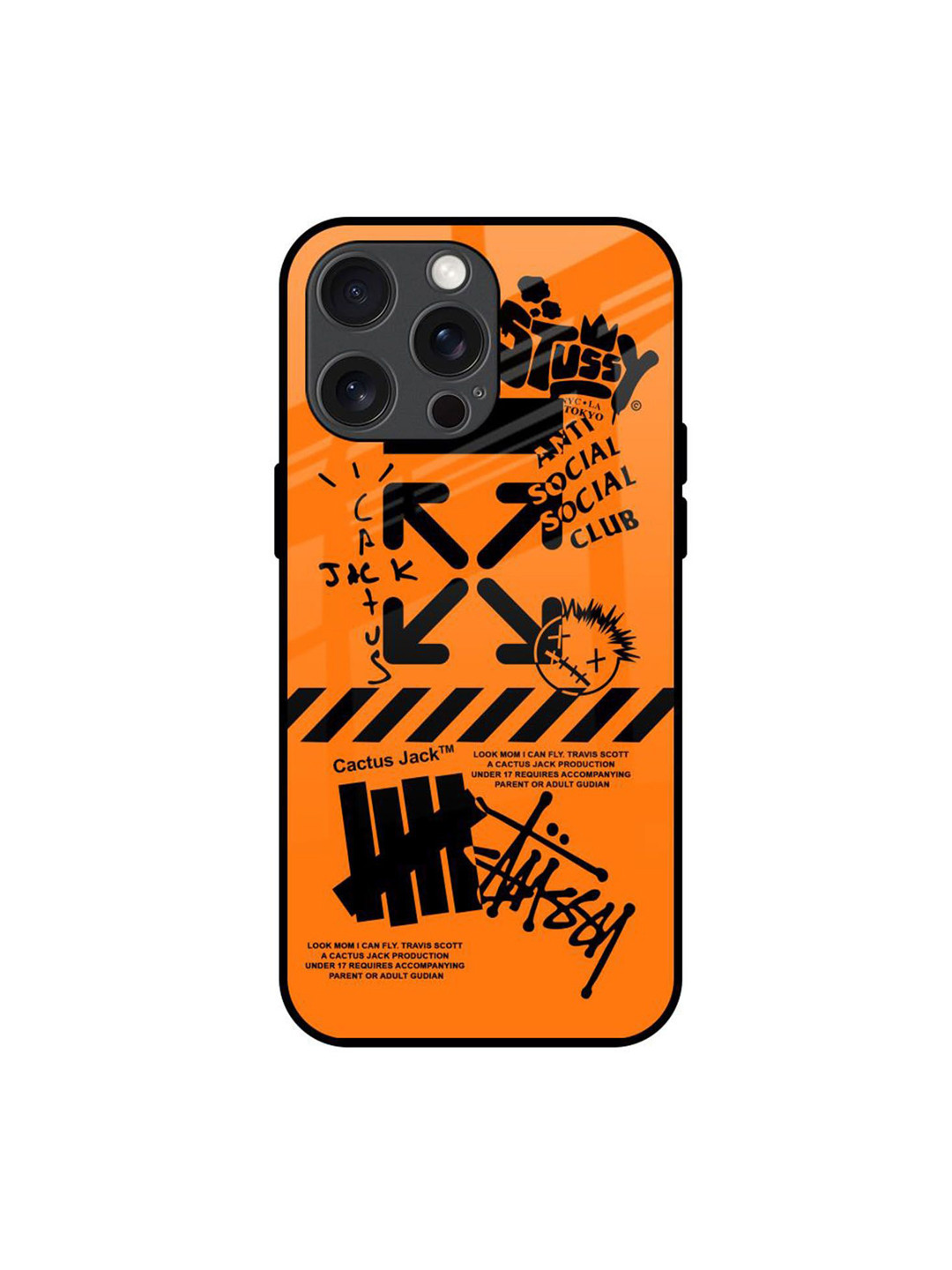 QRIOH Anti Social Club Printed iPhone 15 Pro Max Back Case