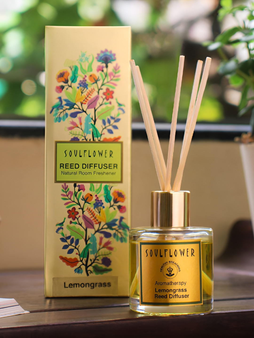 Soulflower Yellow Lemongrass Reed Diffuser 50 ml