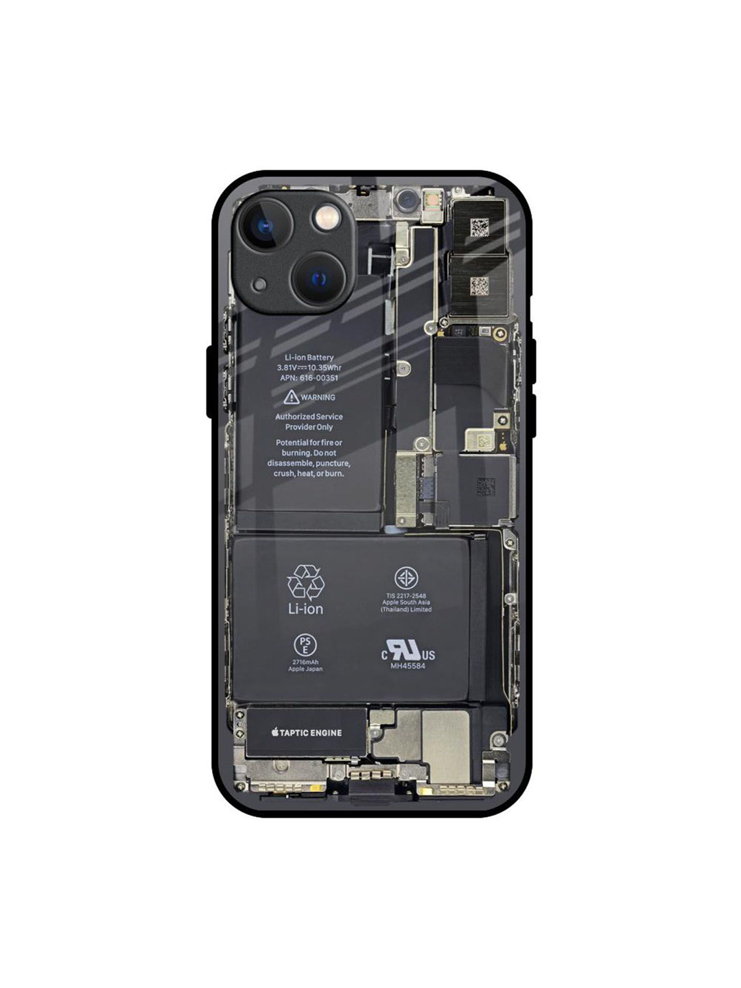 QRIOH Skeleton Inside Printed iPhone 13 Back Case