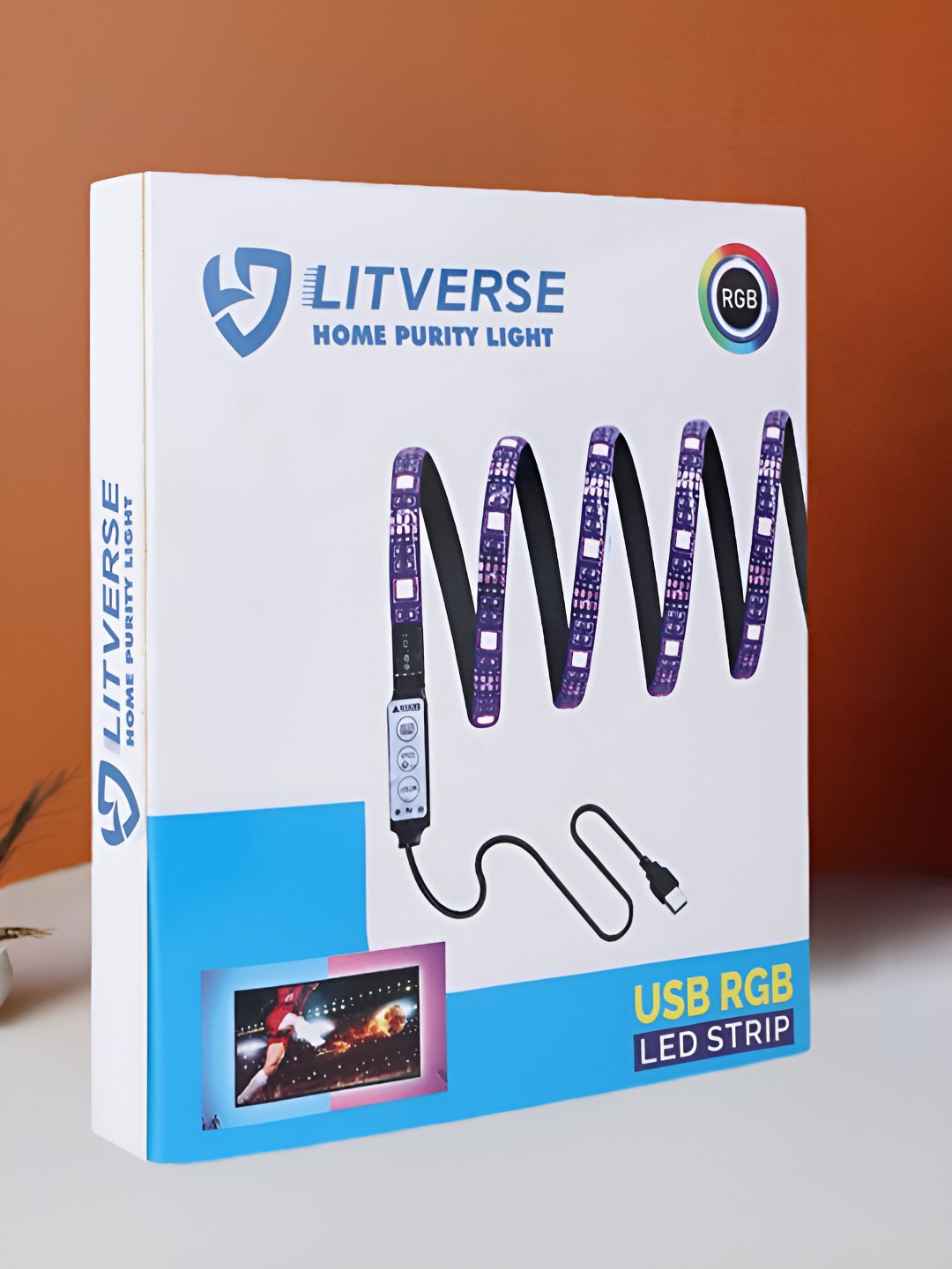 LITVERSE RGB Led Cabinet Shelf Display Light Strip