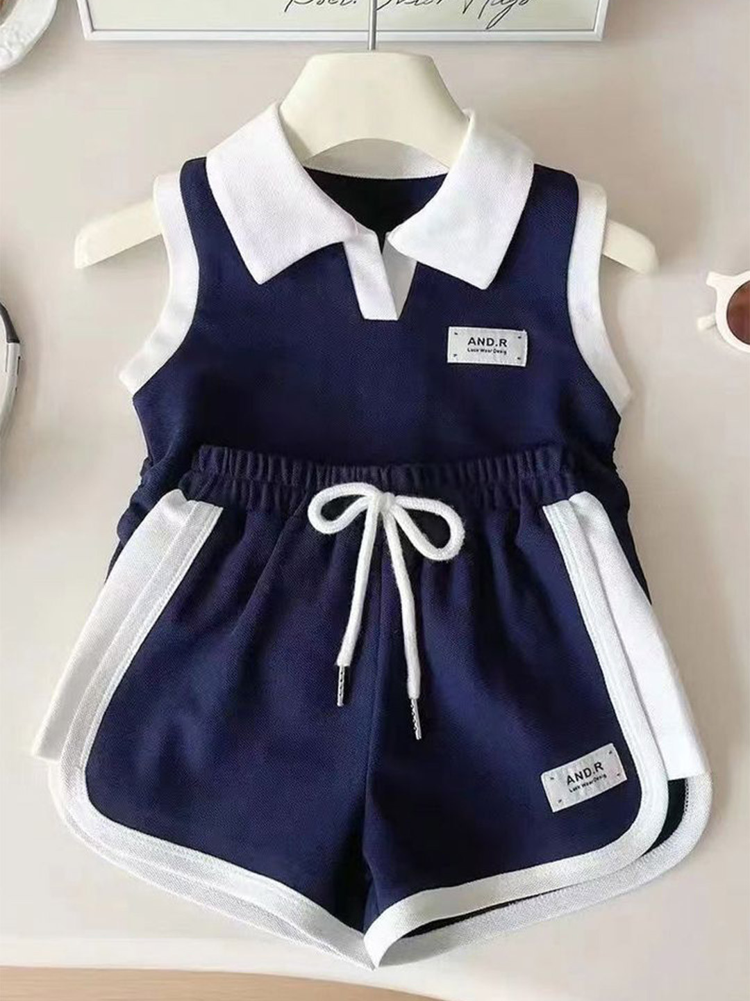 LULU & SKY Girls Polo Top With Shorts