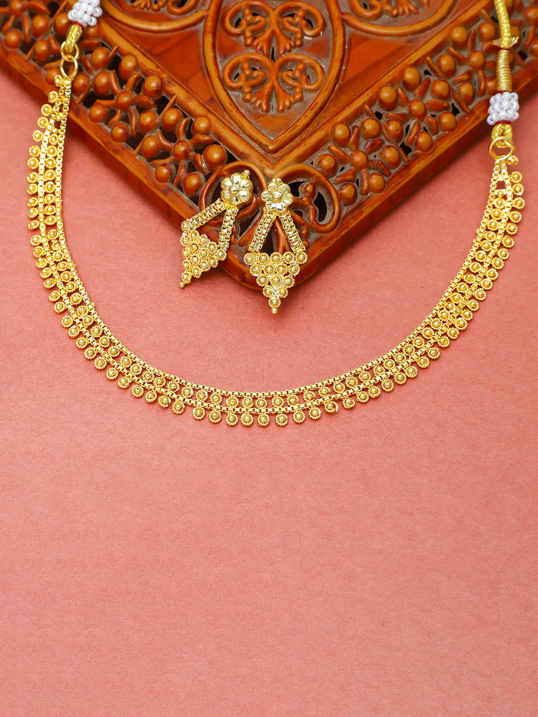 ROFARWORD Gold Plated Traditional Jewellery Set