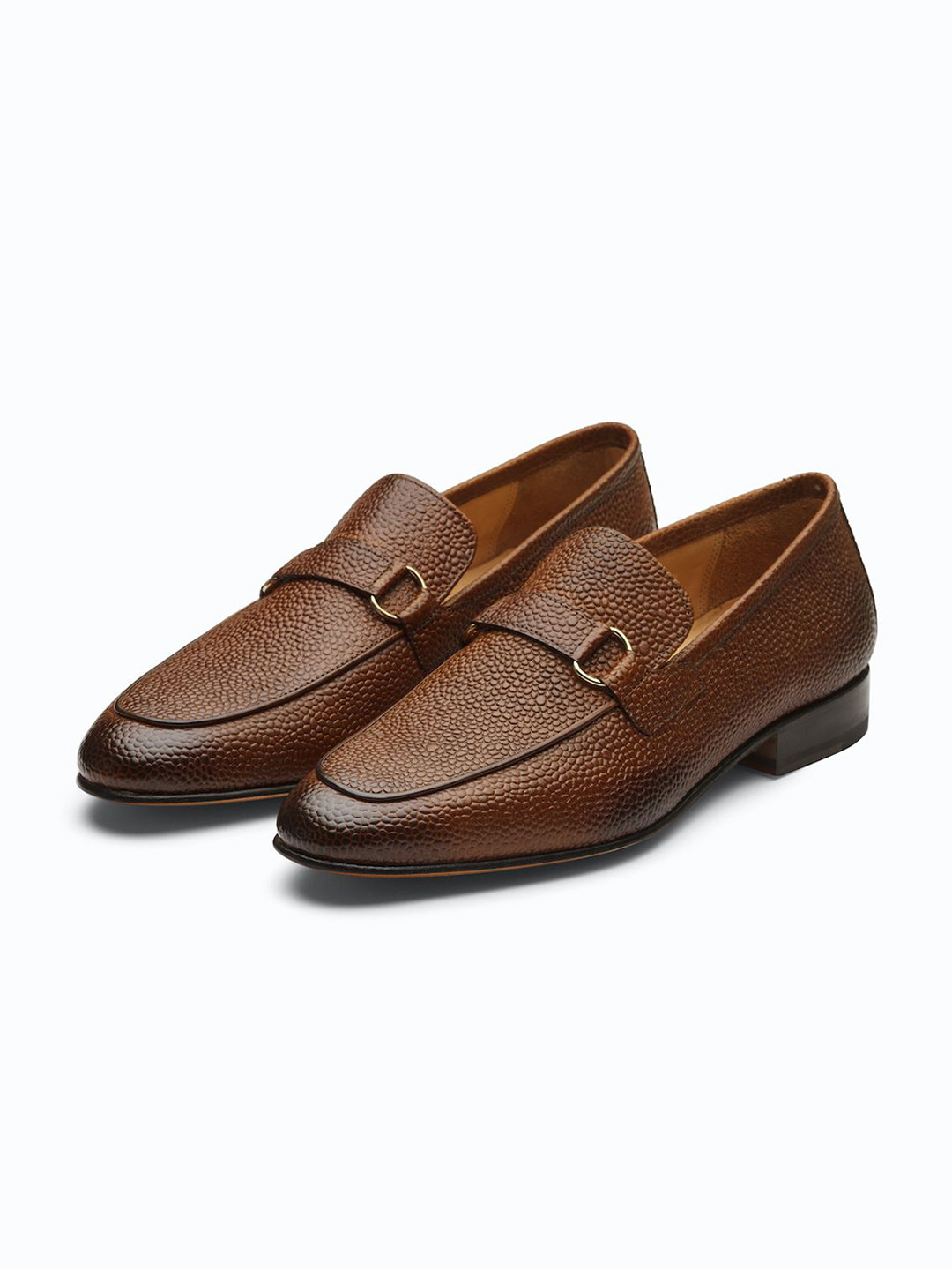3DM Lifestyle Men Textured Leather Formal Loafers
