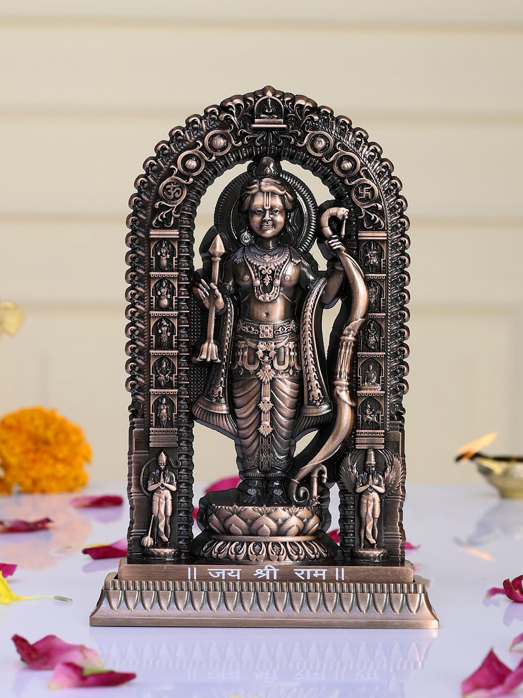 CRAFTAM Black Shree Ram Lalla Murti in Ayodhya Mandir Ramlalla Temple Idol Showpiece