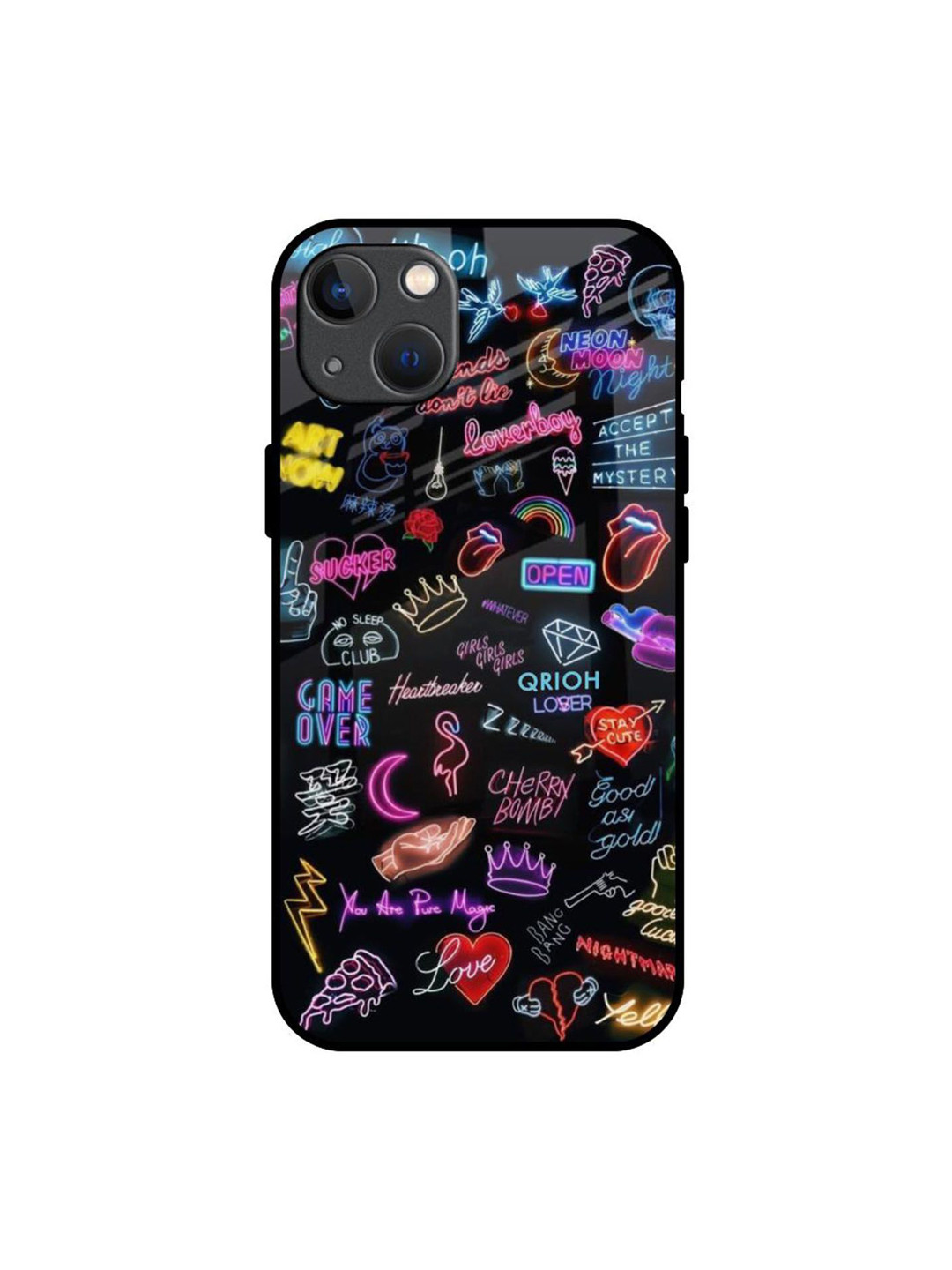 QRIOH Accept The Mystery Printed iPhone 13 Back Case