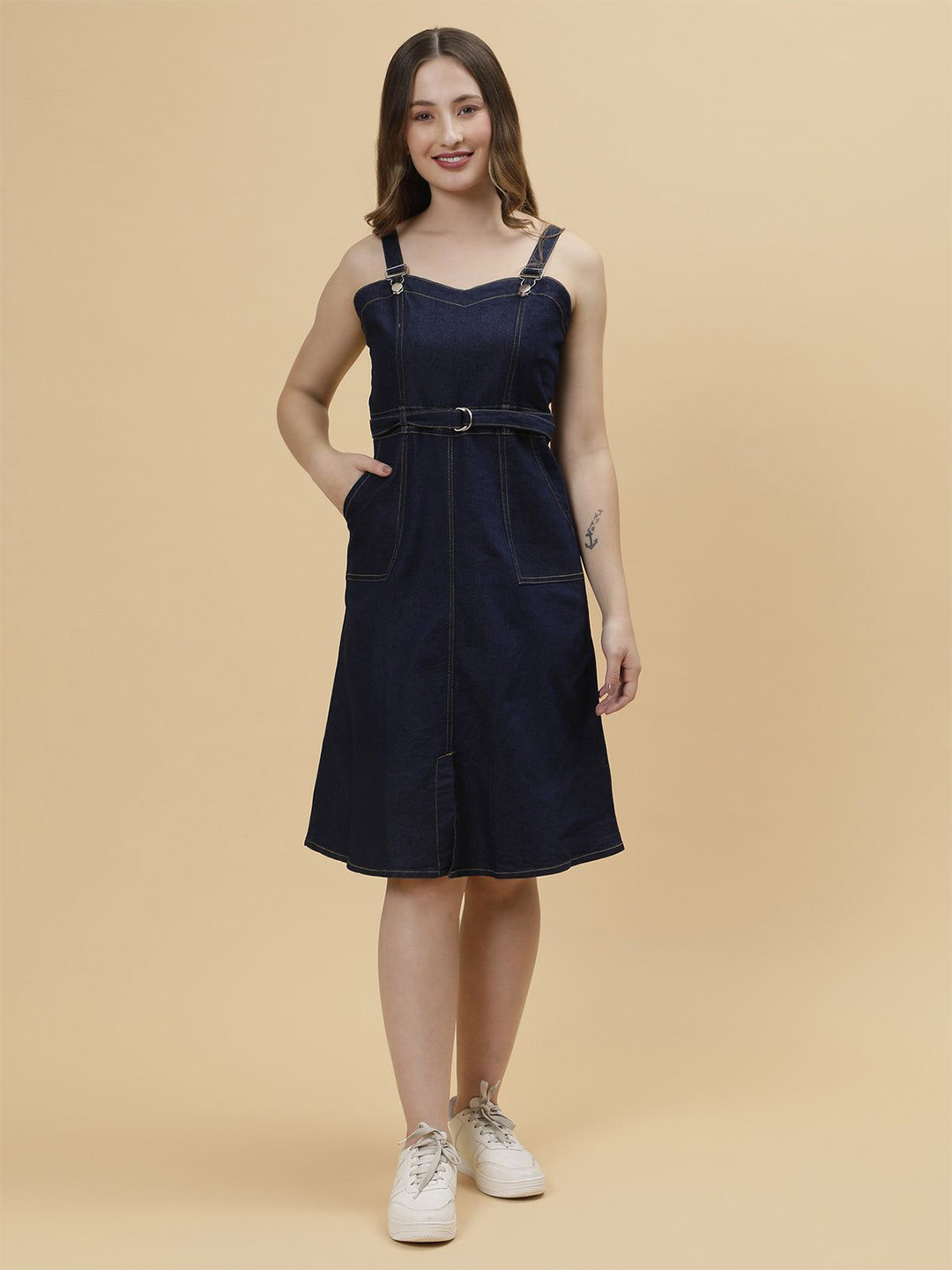Codaisy Denim Pinafore Dress