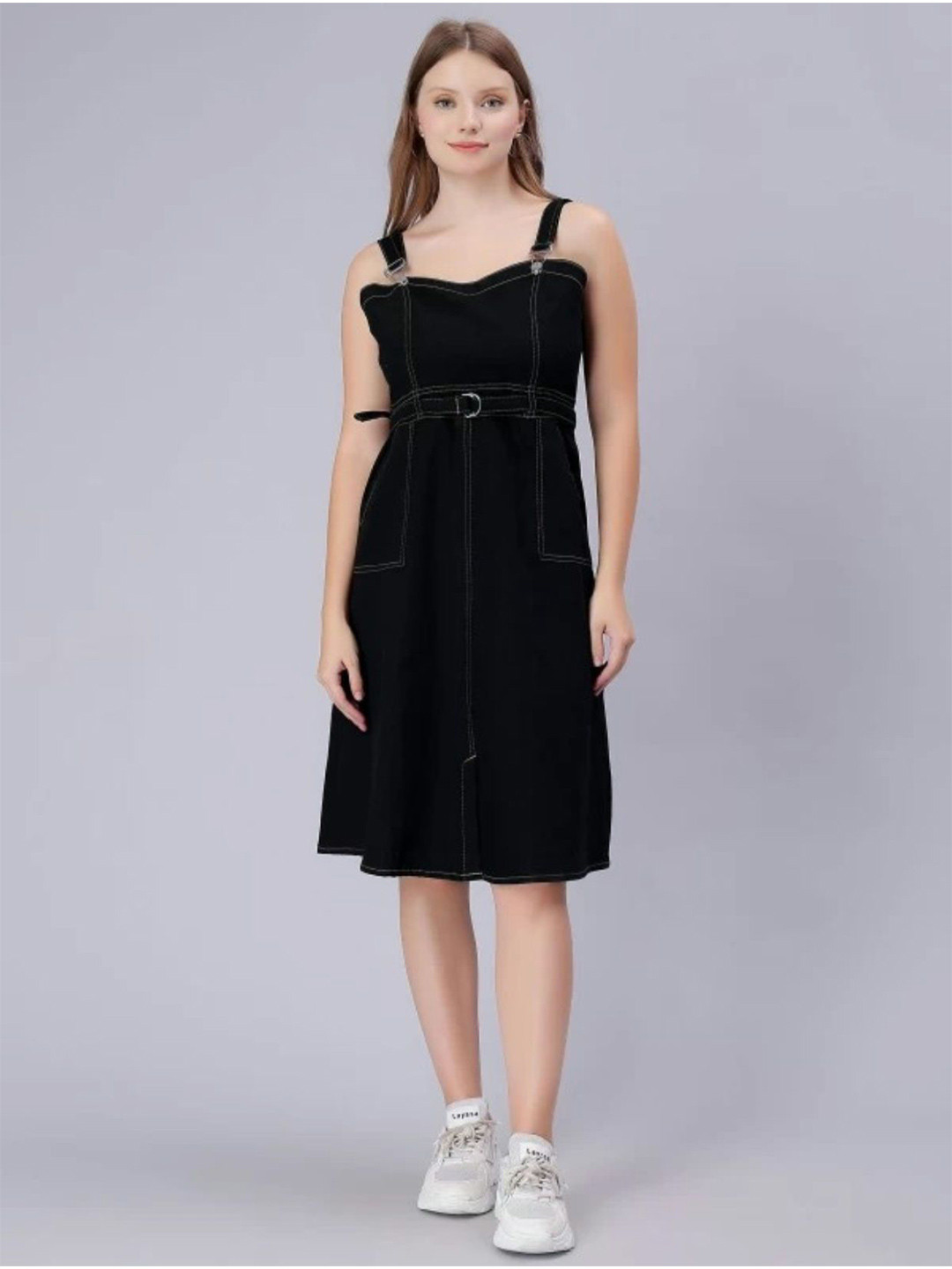 Codaisy Denim Pinafore Dress