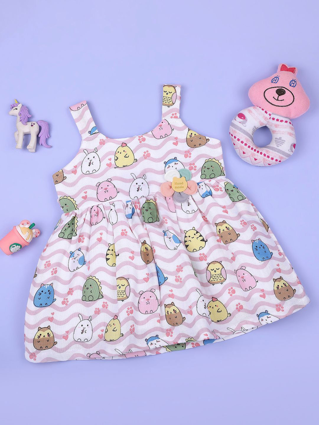 Macwin Print Fit & Flare Muslin Dress