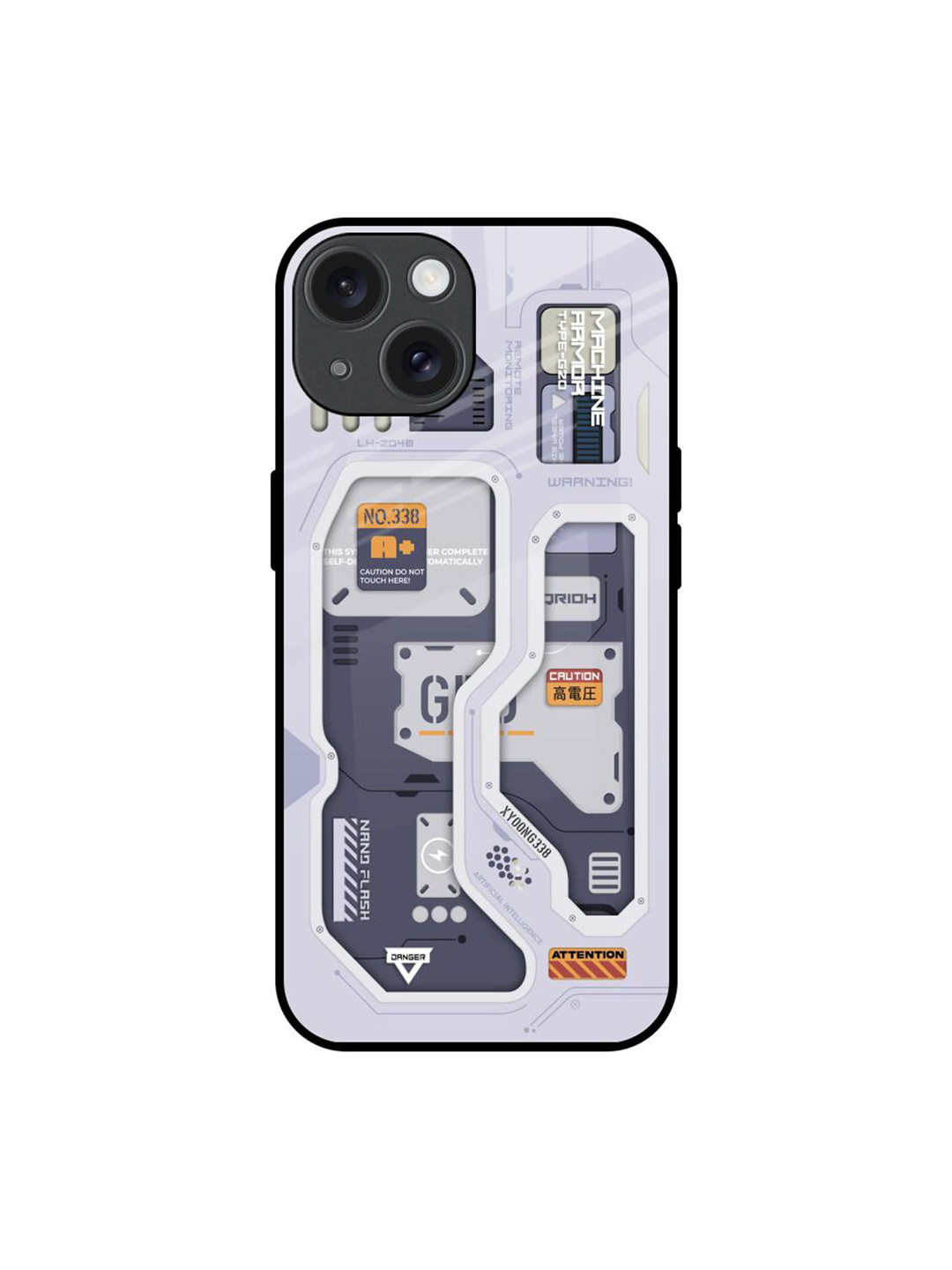 QRIOH Tech Savvy Printed iPhone 15 Back Case