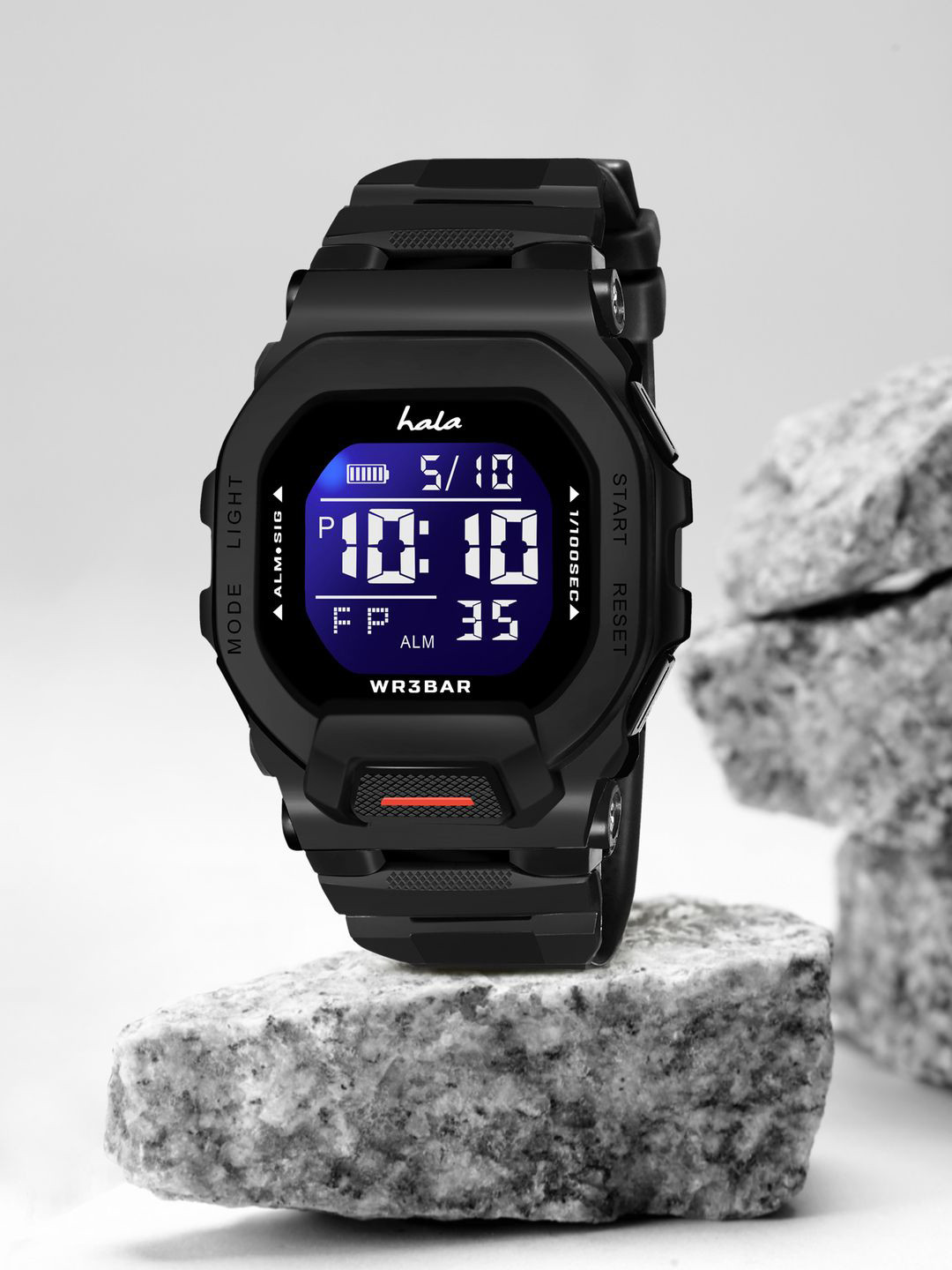 Hala Men Dial & Straps Digital Multi Function Watch hala-1035-Black