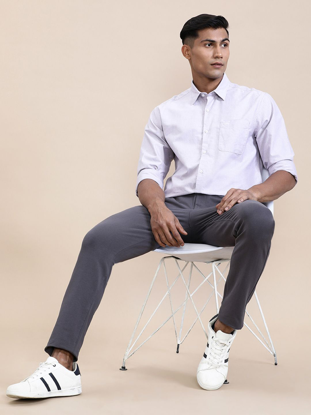 Crocodile Men Premium Perma-Finish Oxford Full Sleeve Shirt