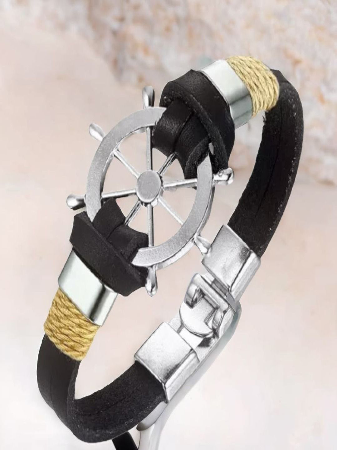 The Roadster Lifestyle Co. Men's Leather Wrist Wrap Bracelet