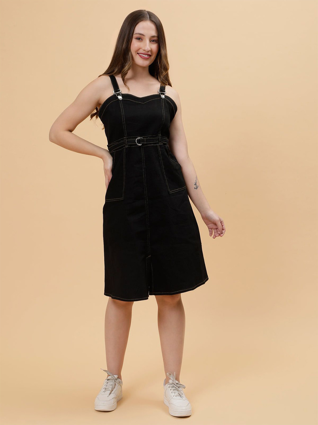 Codaisy Denim Pinafore Dress
