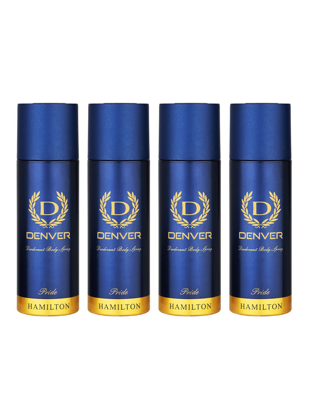 Denver Men Set of 4 Pride Nano Body Deodorant Spray - 50 ml each