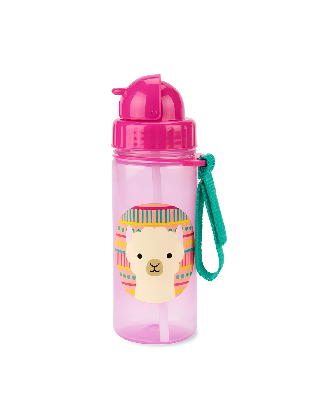 SKIP HOP Pink Conversational Plastic Spill Proof Sipper - 350ml