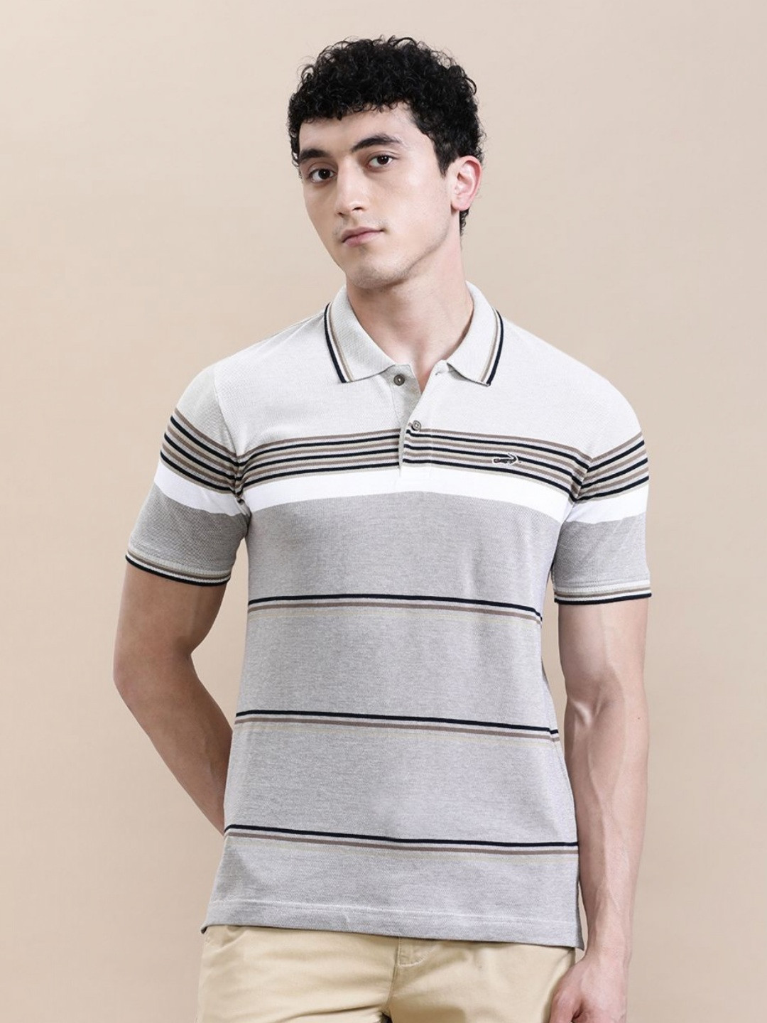 Crocodile Men Slim Fit Striper T-Shirt