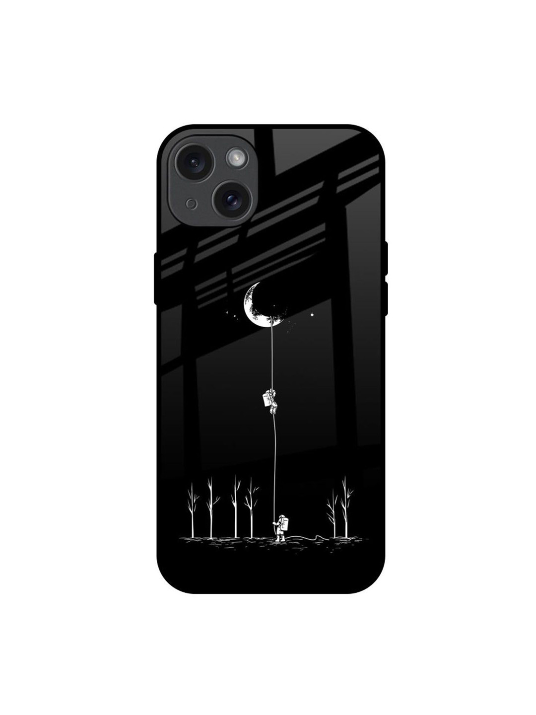 QRIOH Catch the Moon Real Printed iPhone 15 Plus Back Case