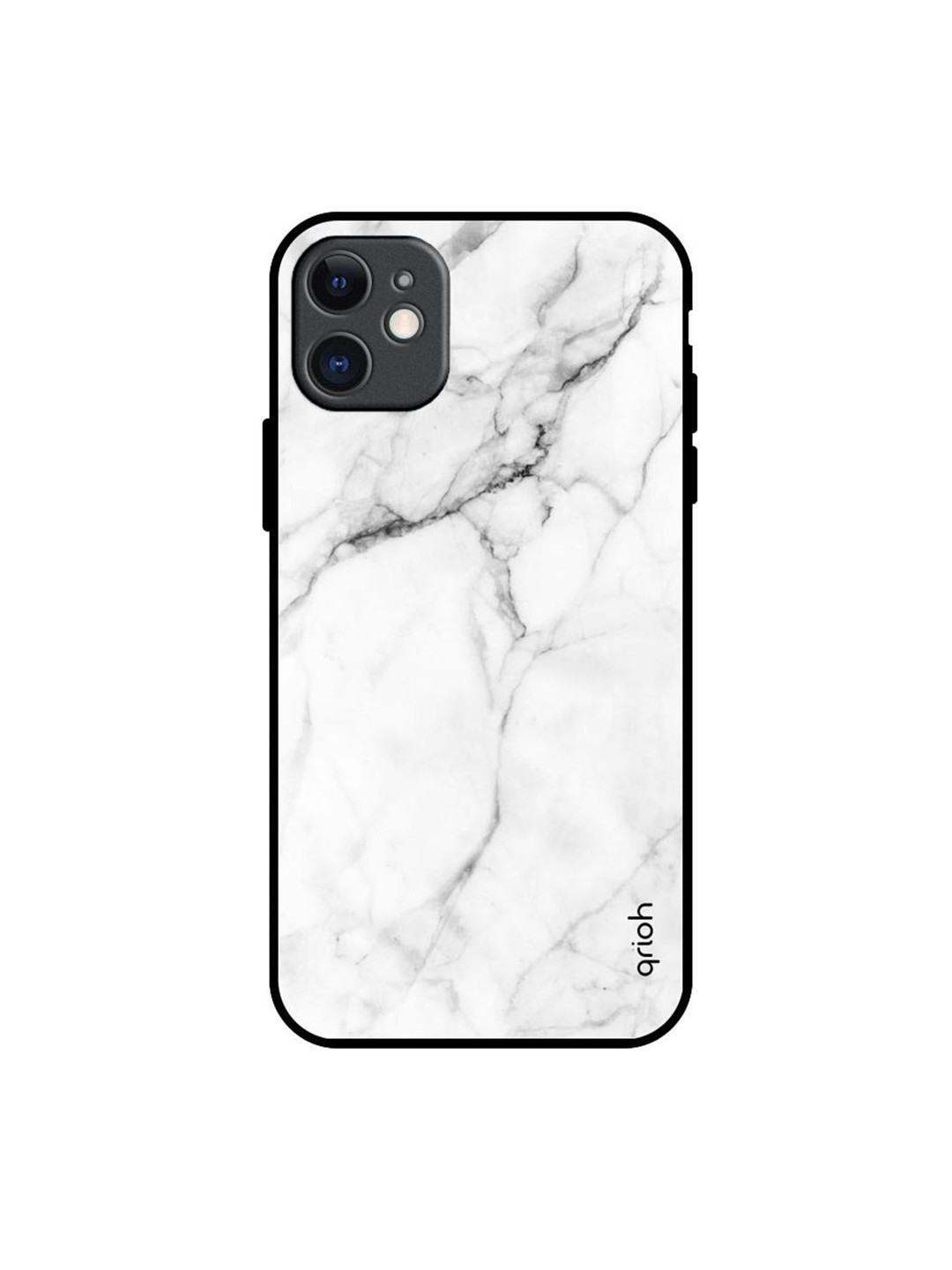 QRIOH Modern White Marble Printed iPhone 11 Back Case