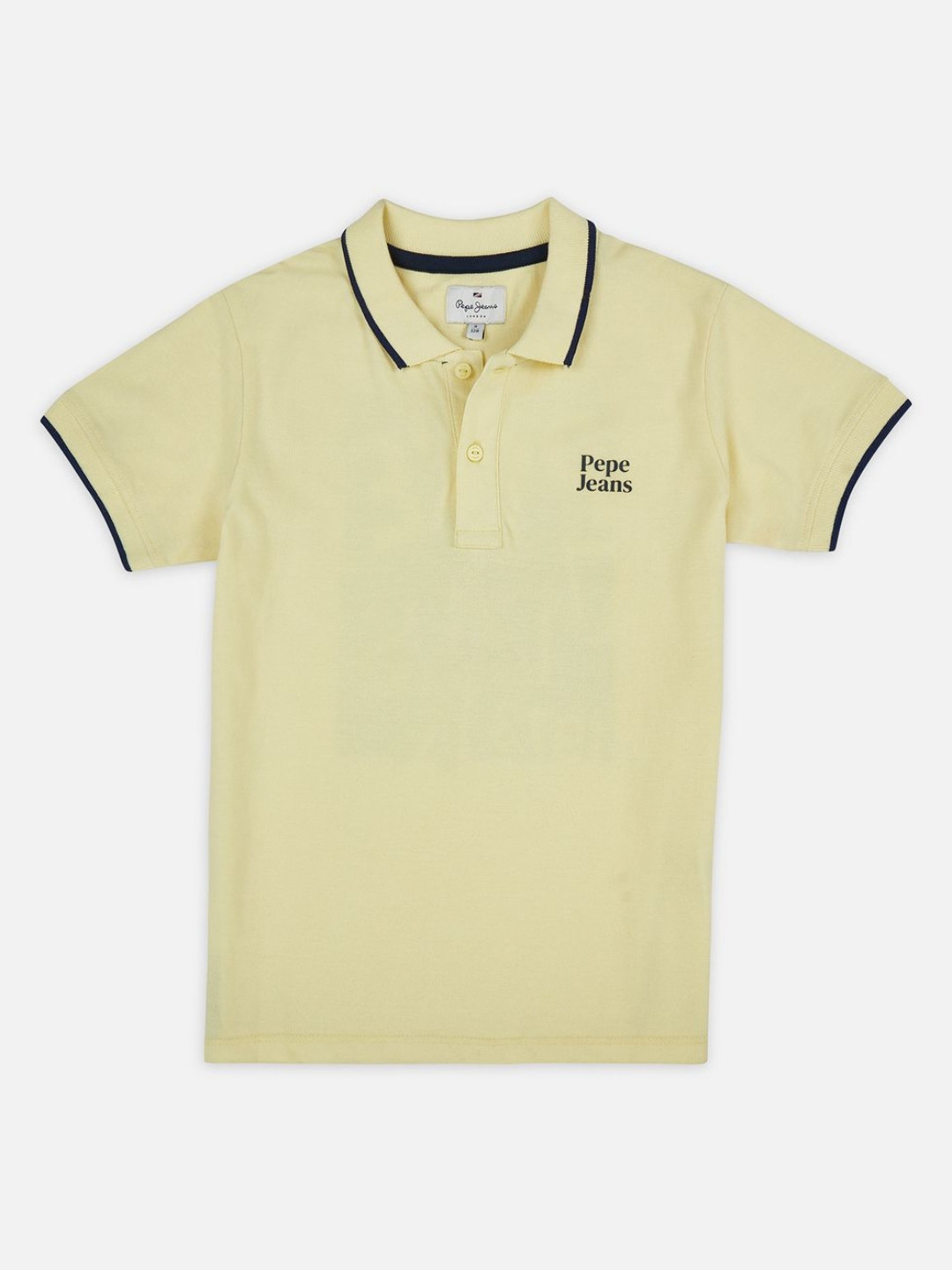 Pepe Jeans Boys Typography Printed Polo Collar Cotton T-shirt