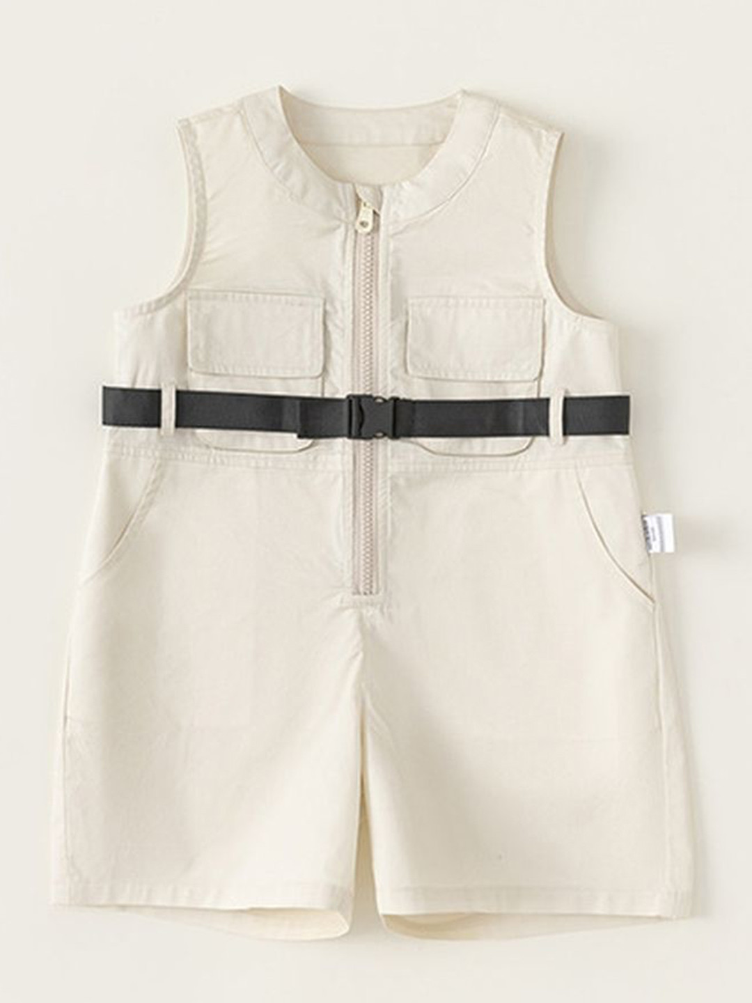 LULU & SKY Boys Zip-up Playsuit