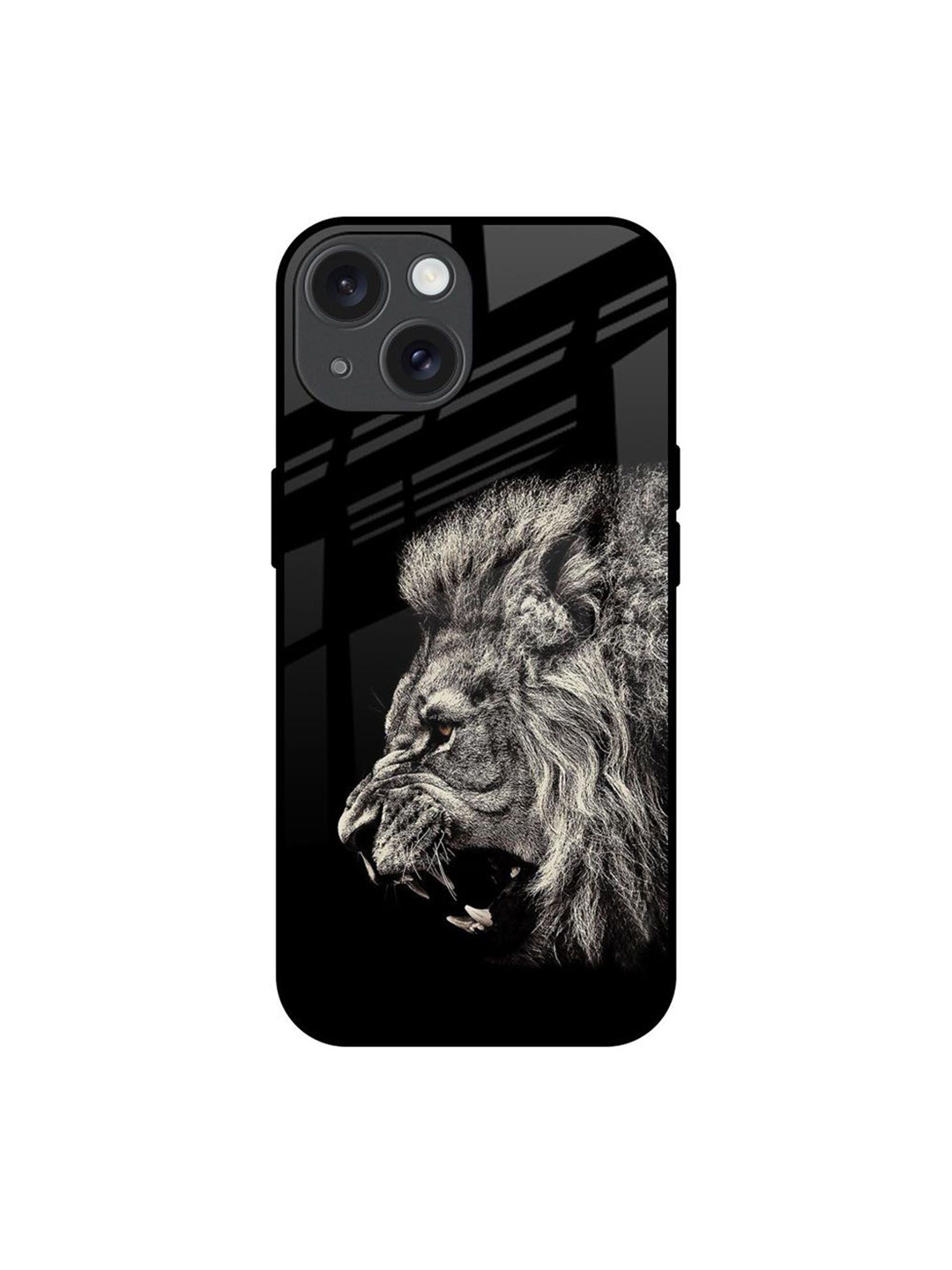 QRIOH Brave Lion Printed iPhone 15 Back Case