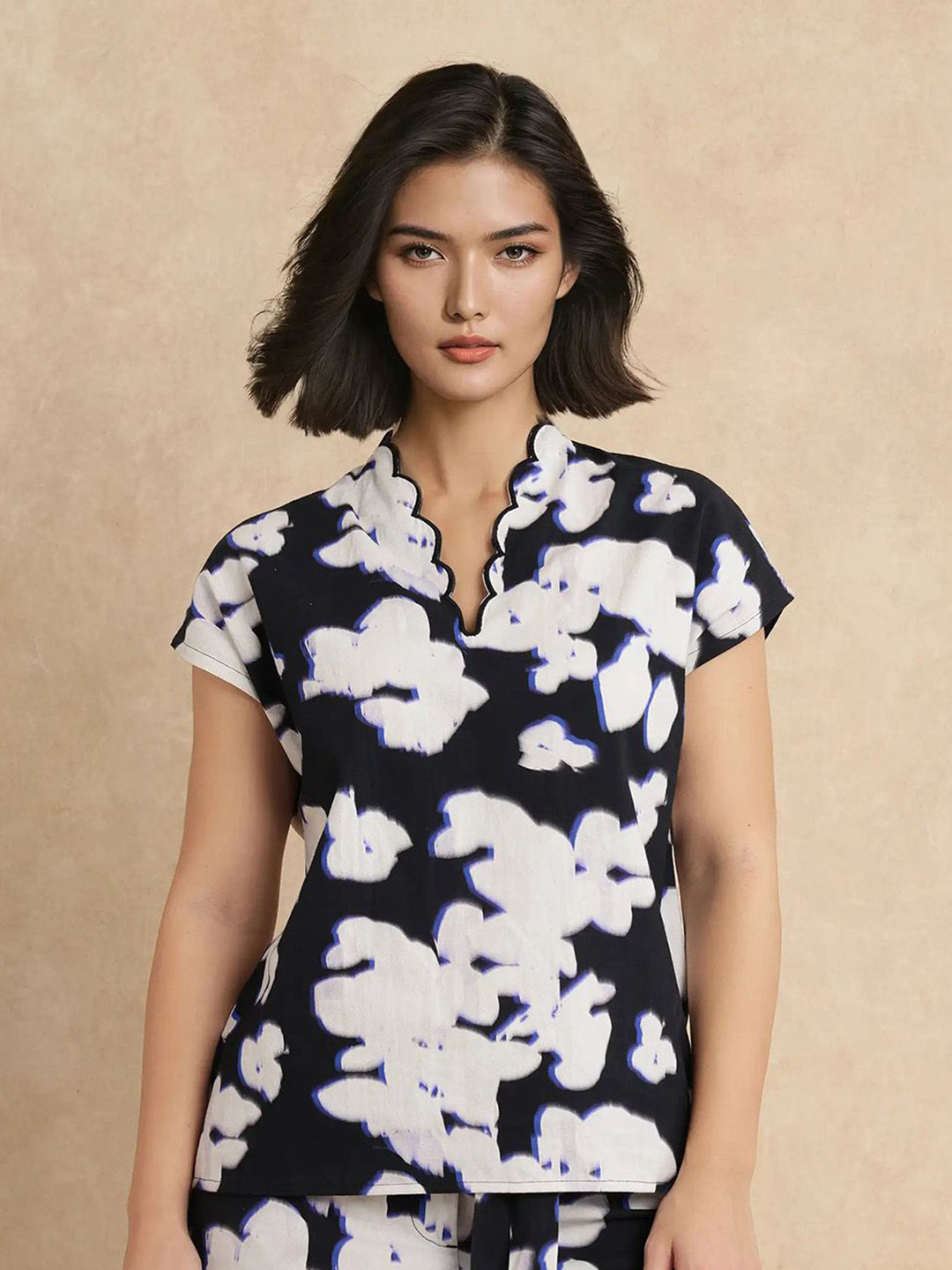 RAREISM Women Janfara T Primary Black Top