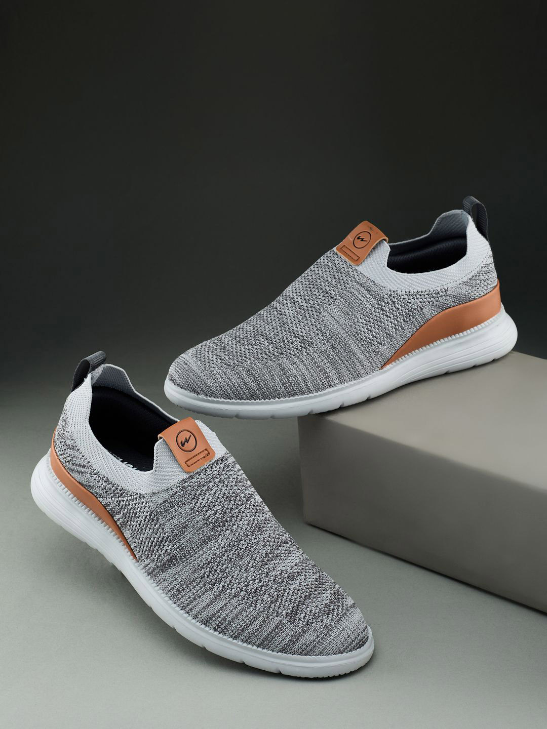 Campus Men CHALK Woven Design Slip-On Sneakers