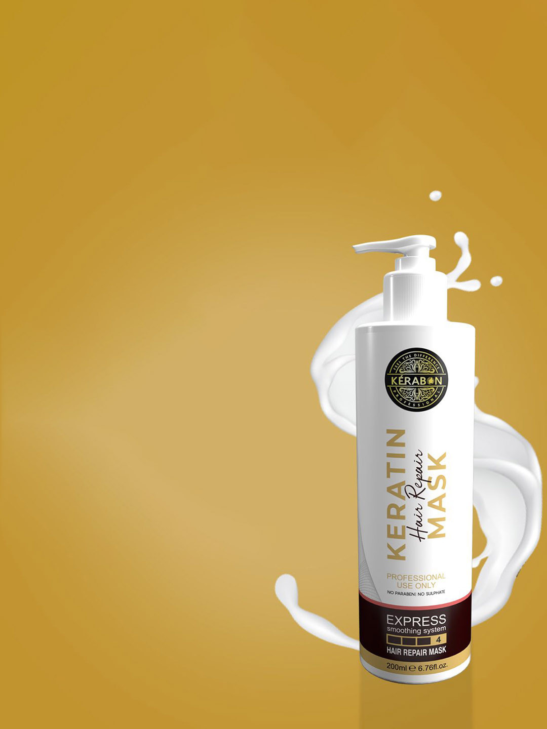 KERABON PROFESSIONAL Keratin Hair Repair Mask For Strengthen Roots & Conditioning 200 ml