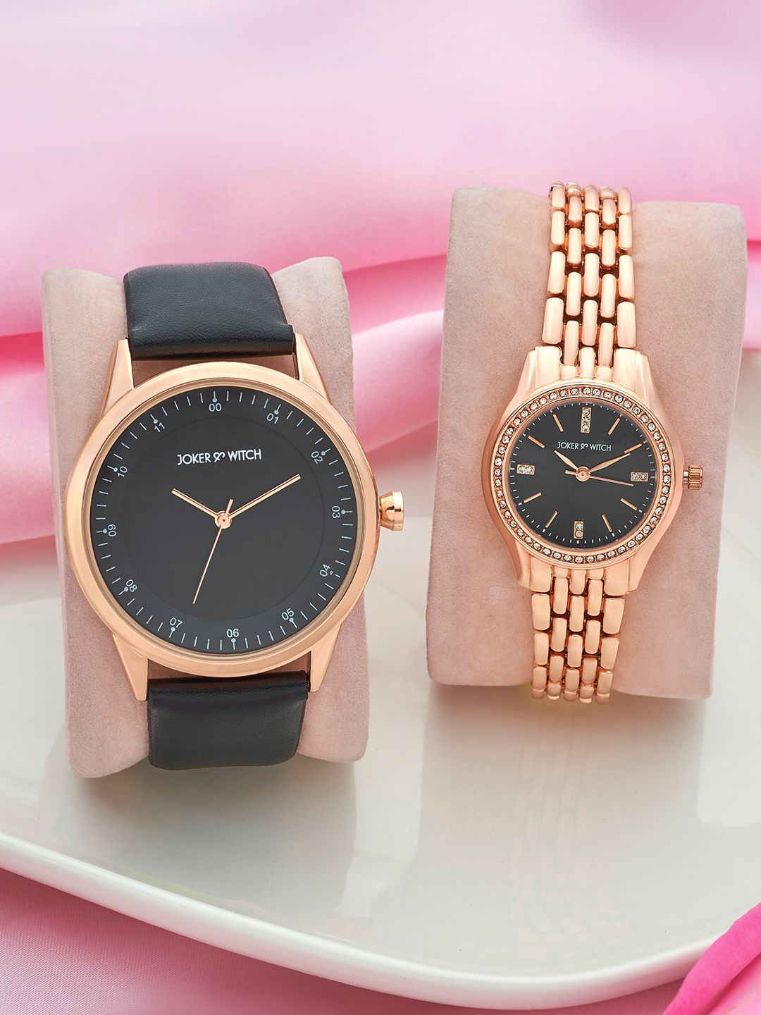 JOKER & WITCH Chris & Elsa Analogue Couple Watches Giftset