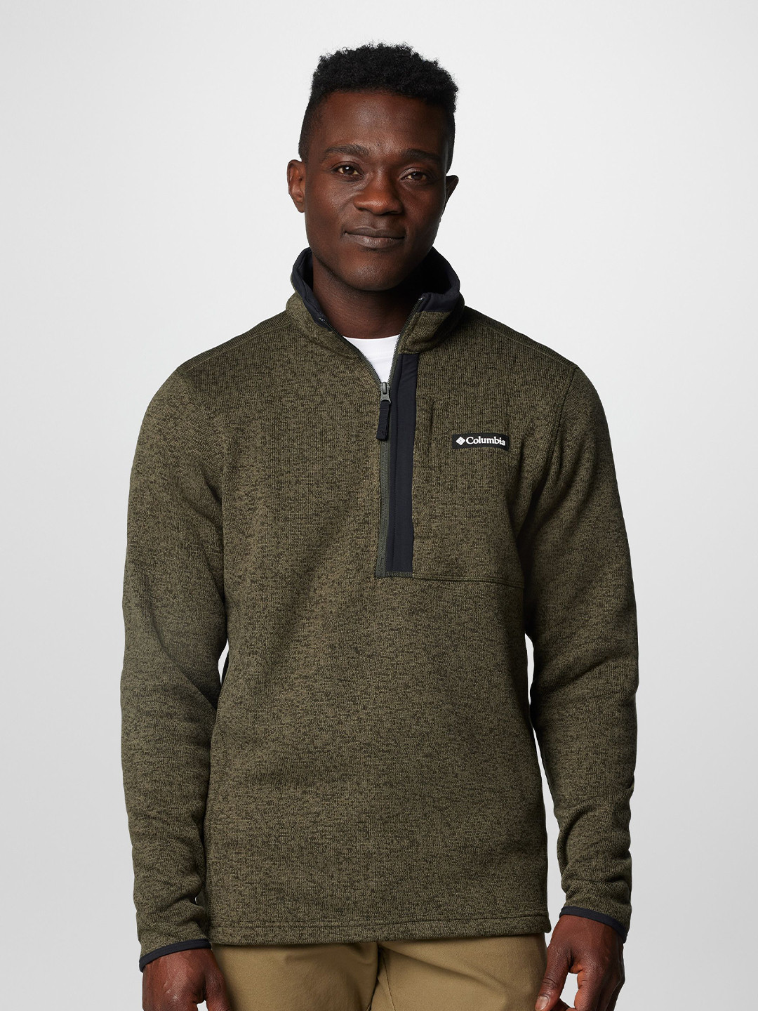 Columbia Mock Collar Half Zipper Sweater Weather Pullover