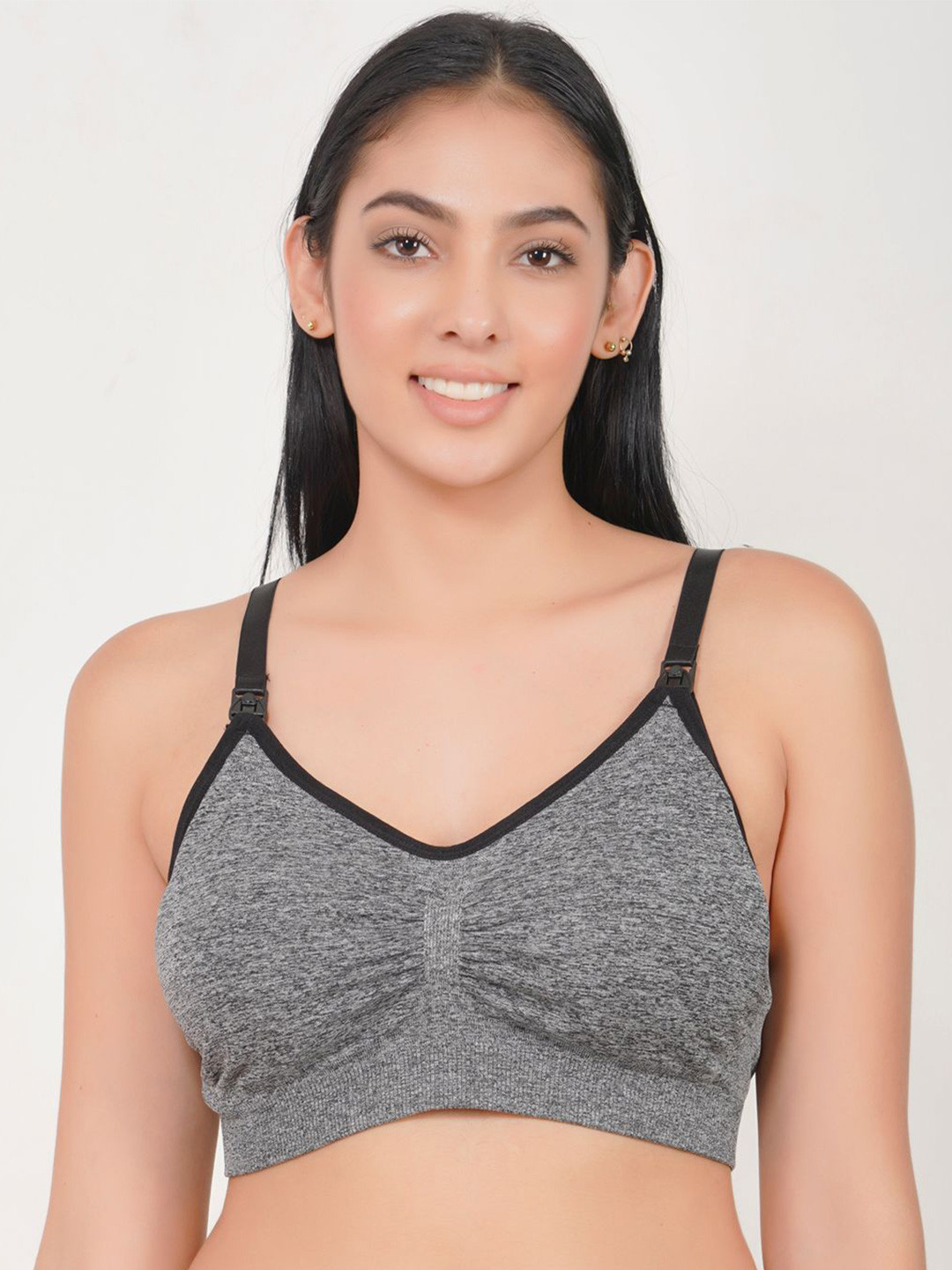 WAVE FASHION Women All Day Comfort Lightly Padded Full Coverage Non-Wired Seamless Maternity Bra