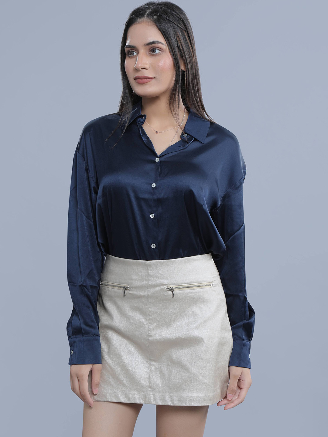 French Theory Shimmer Mini Skort