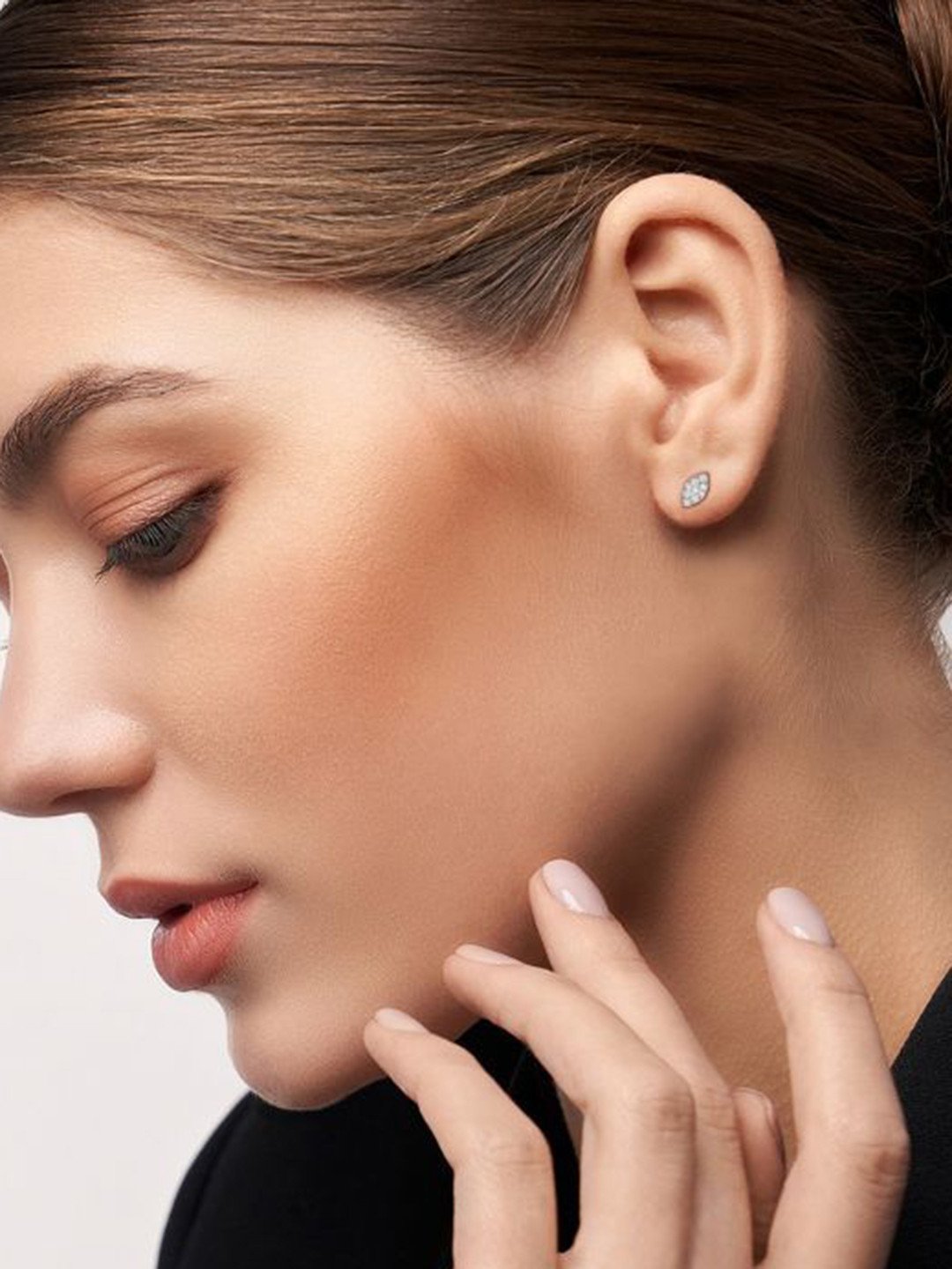 Emori Leafy Delight Lab Diamond in 14KT Gold Earring