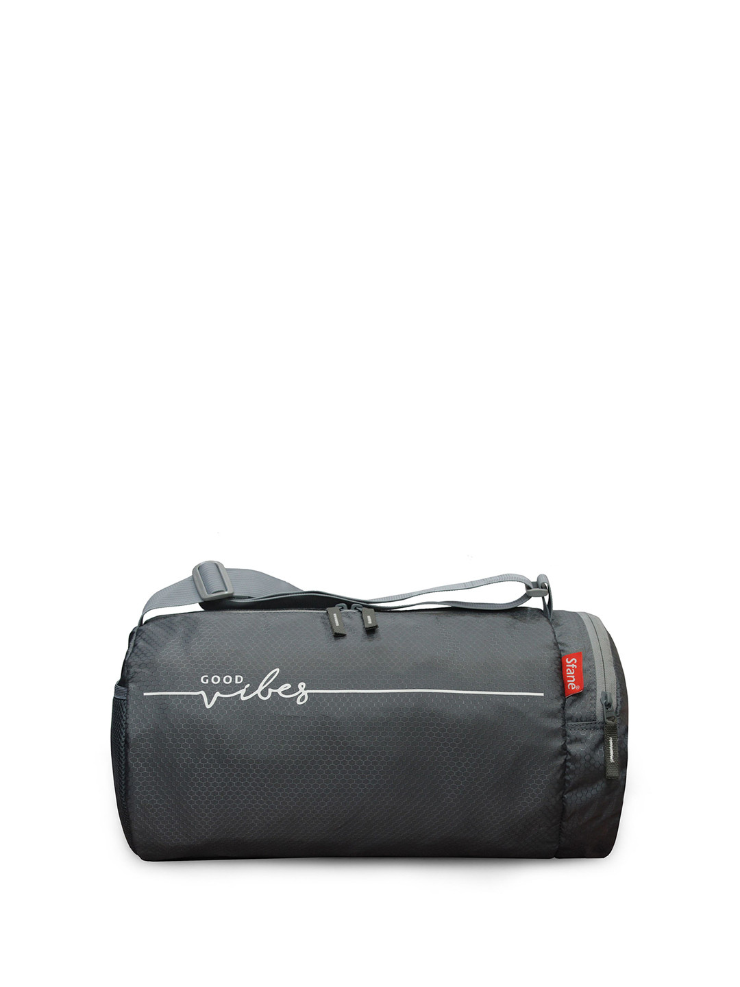 Sfane Grey & White Shoulder Straps Duffel Bag