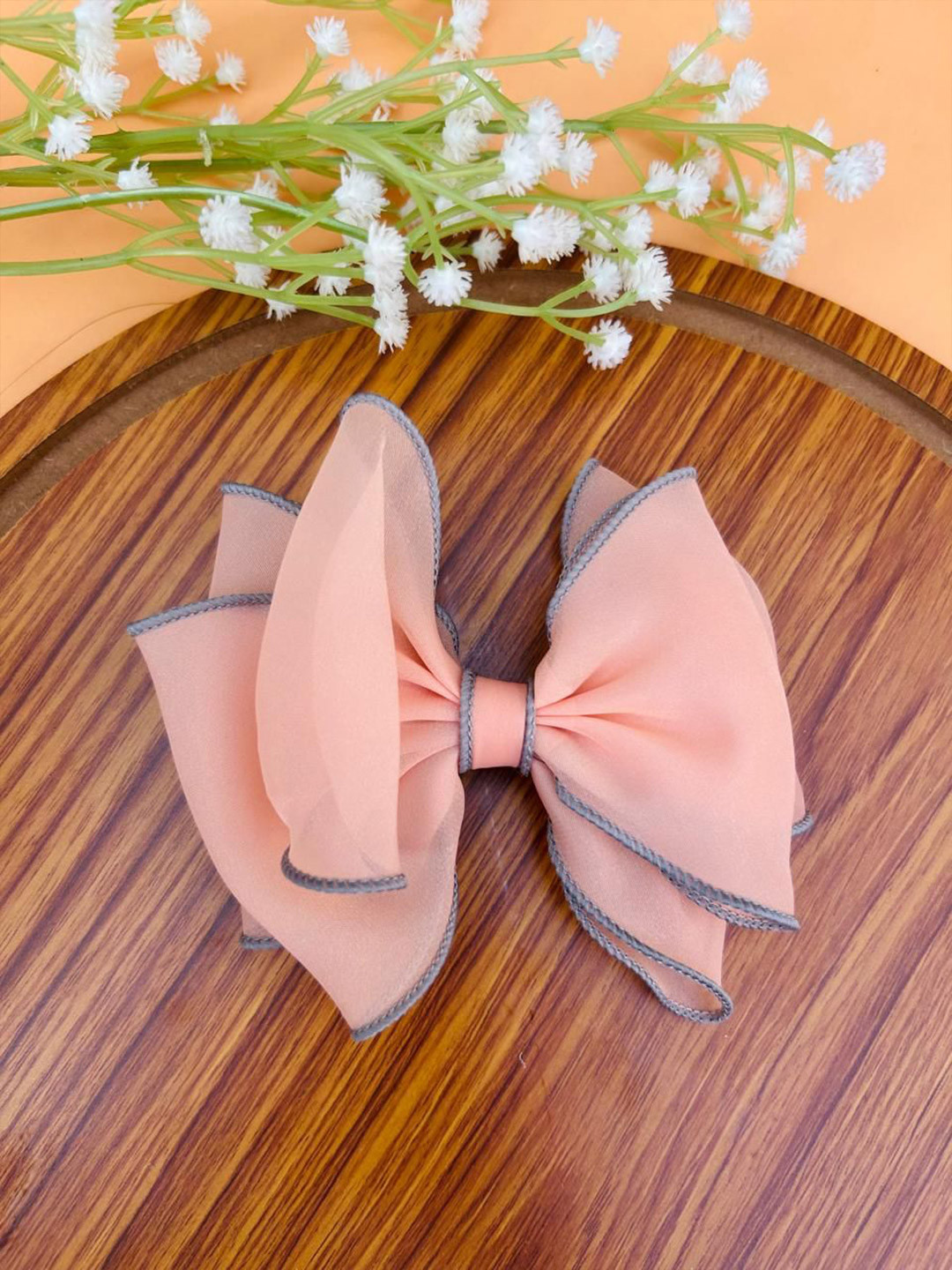 Radhya Accessories Pastel Dual Colour Alligator Hair Bow Clip