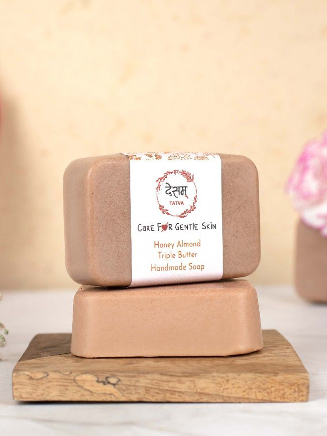 Desam Organics Honey Almond Triple Butter Handmade Natural Kids Bathing Bar - 80 g