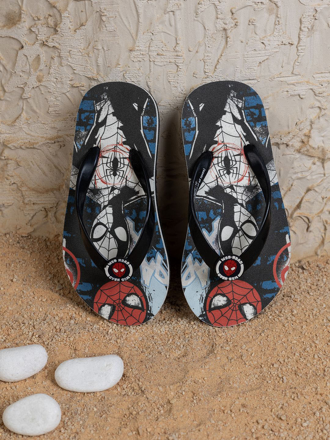 toothless Boys Black Graphic Lightweight Easy Slip On Flip Flops Slippers