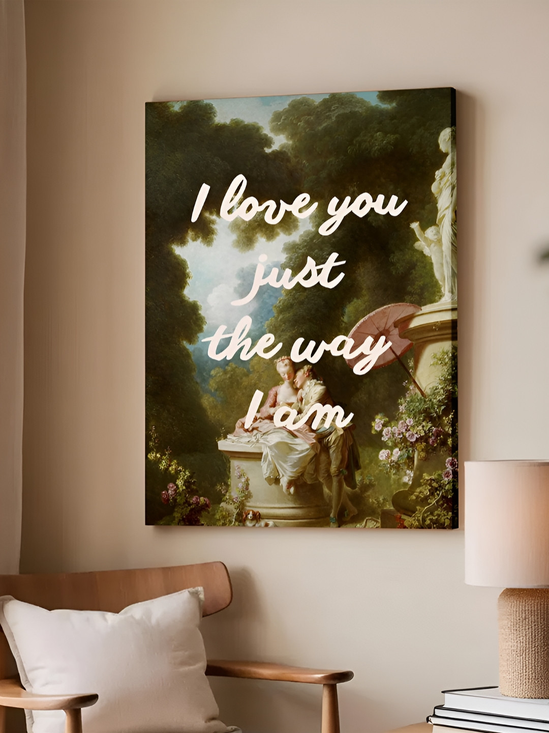 Art Street Feminist Altered Stretch Canvas Wall Rectangle Paintings Wall Art - 22 x 16In