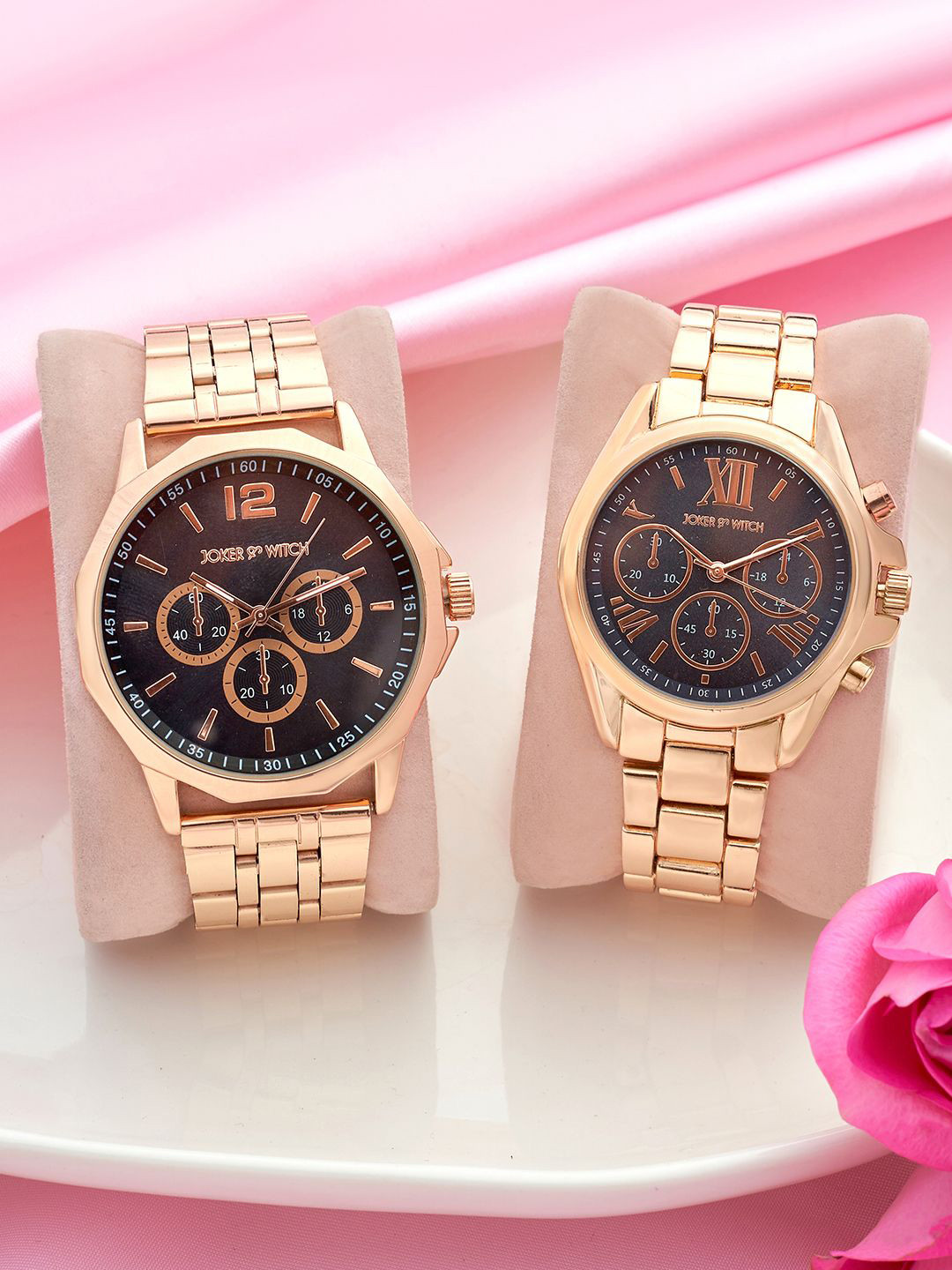 JOKER & WITCH Jason & Lisa Analogue Couple Watches Giftset