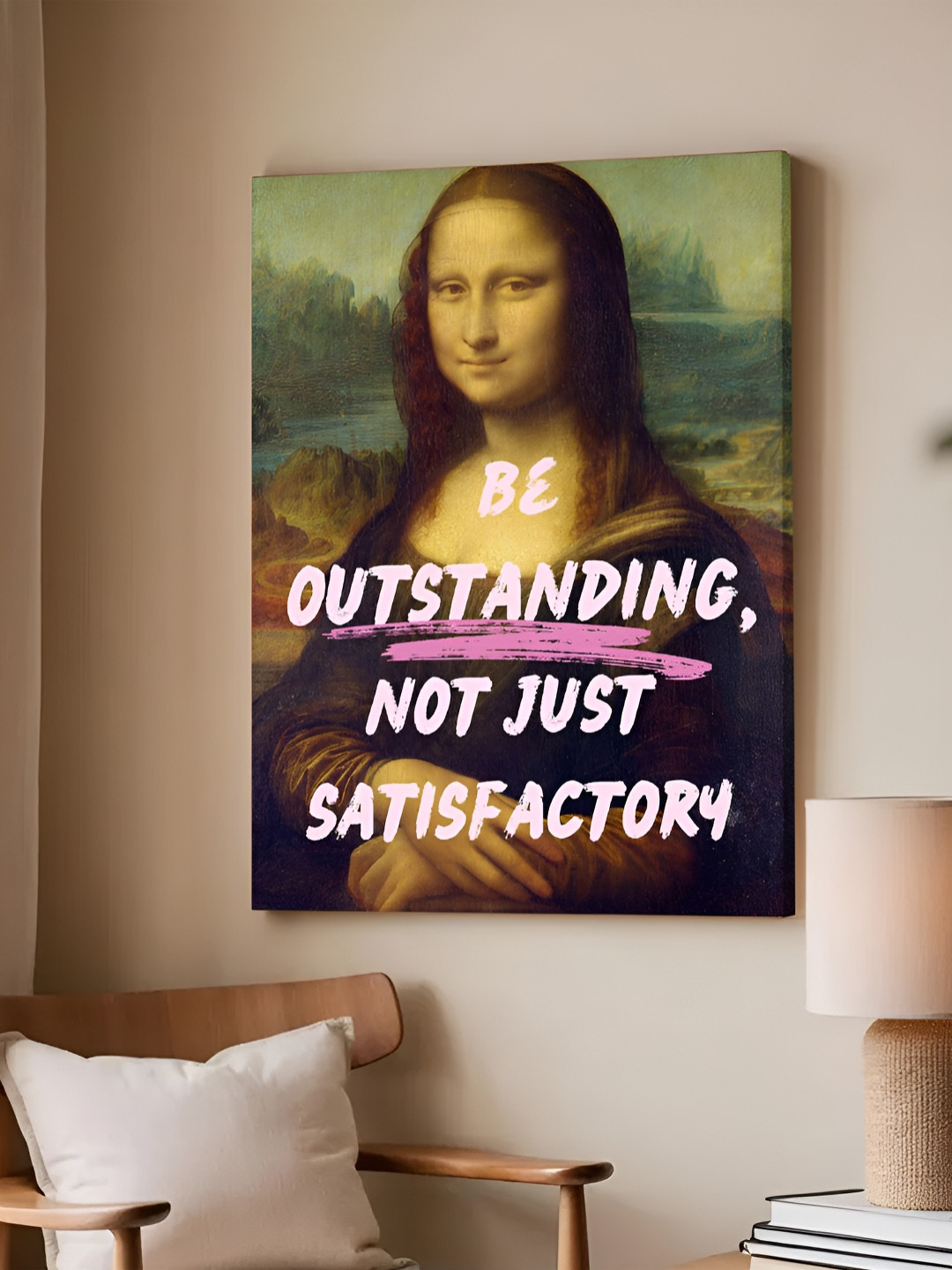 Art Street Black & Pink Feminist Millennials Canvas Wall Art