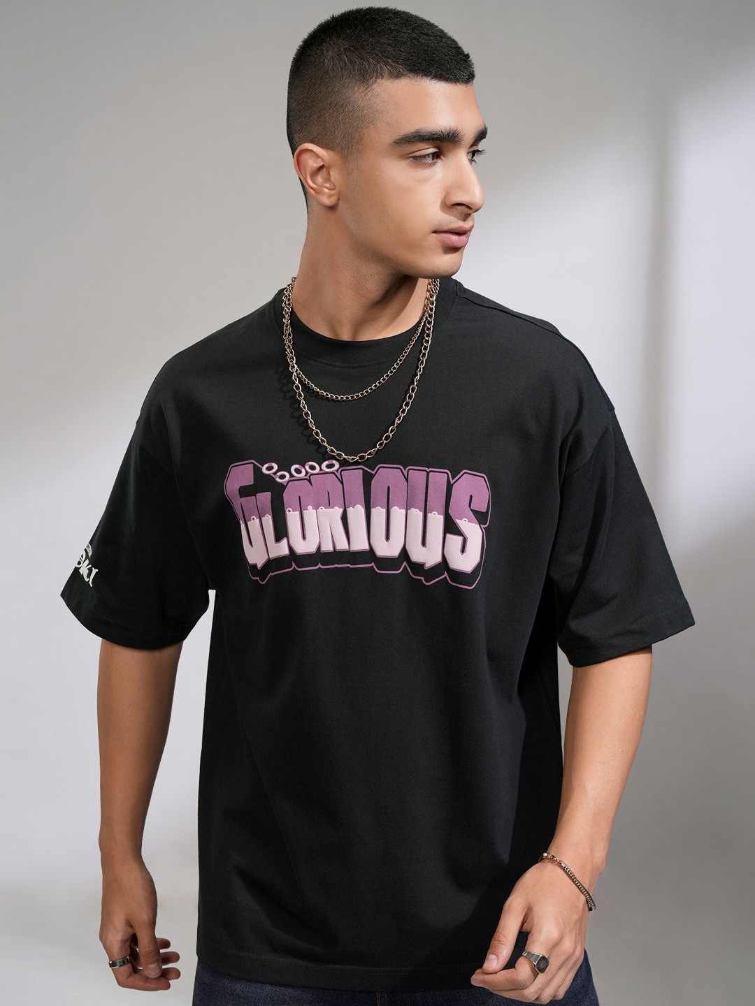 HIGHLANDER Marvel Men Loki Oversized Dropshoulder Round Neck TShirt