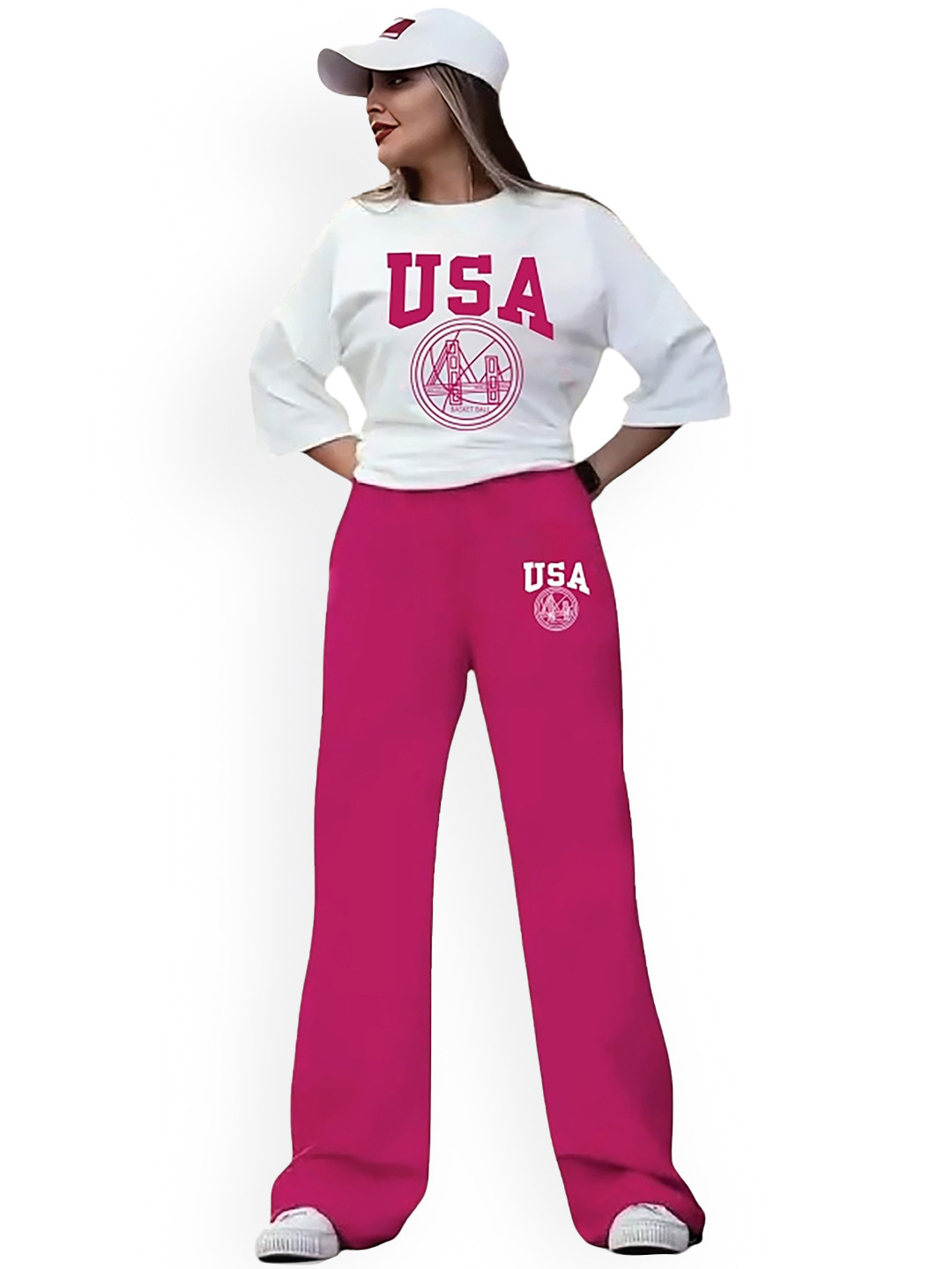 My Swag Printed Pure Cotton T-Shirt With Trousers