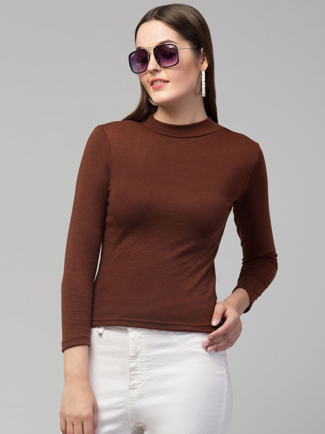 Swaggish Women Mock Neck Top