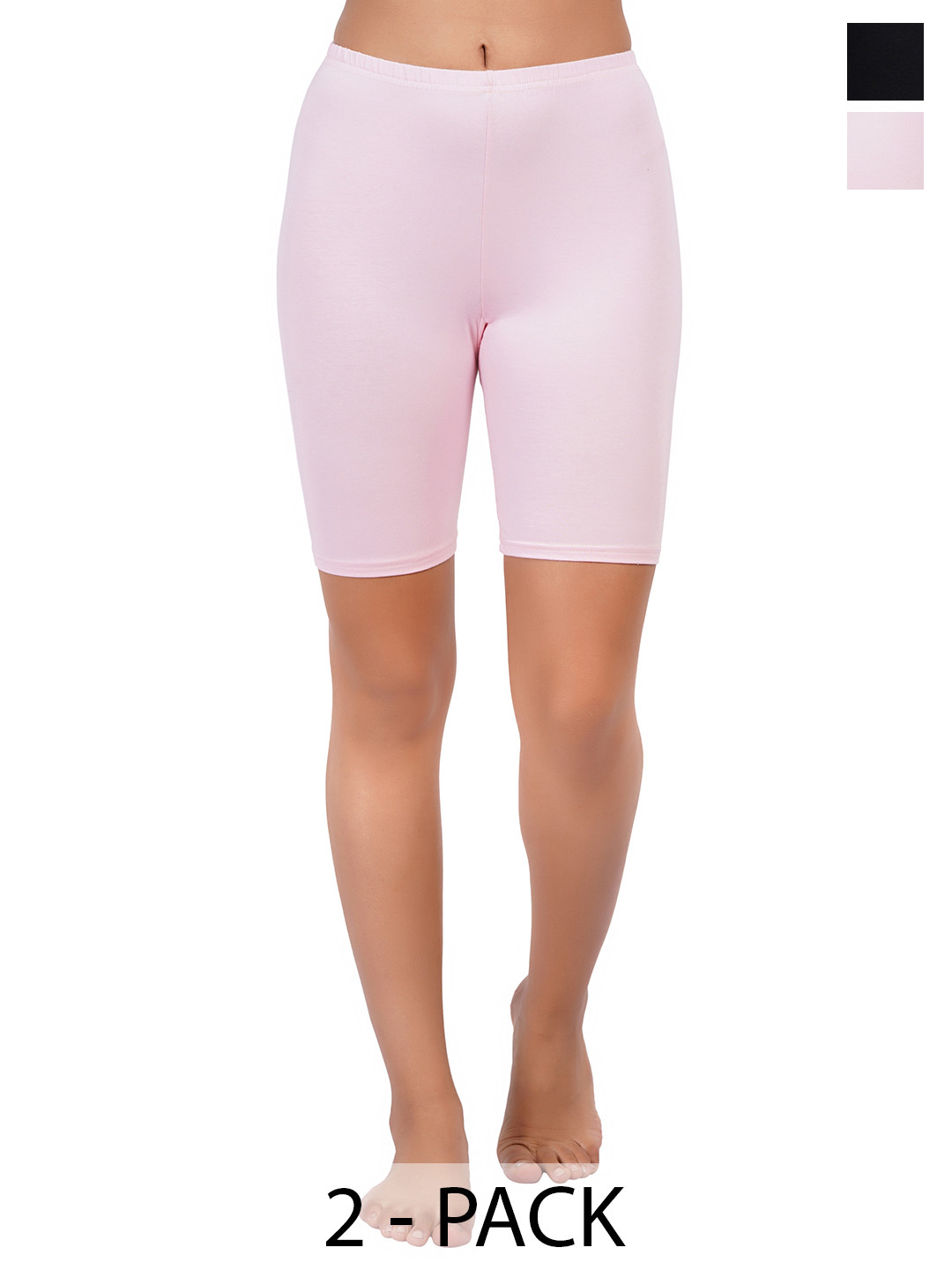 Liigne Women Solid Slim Knee Length Fit Shorts
