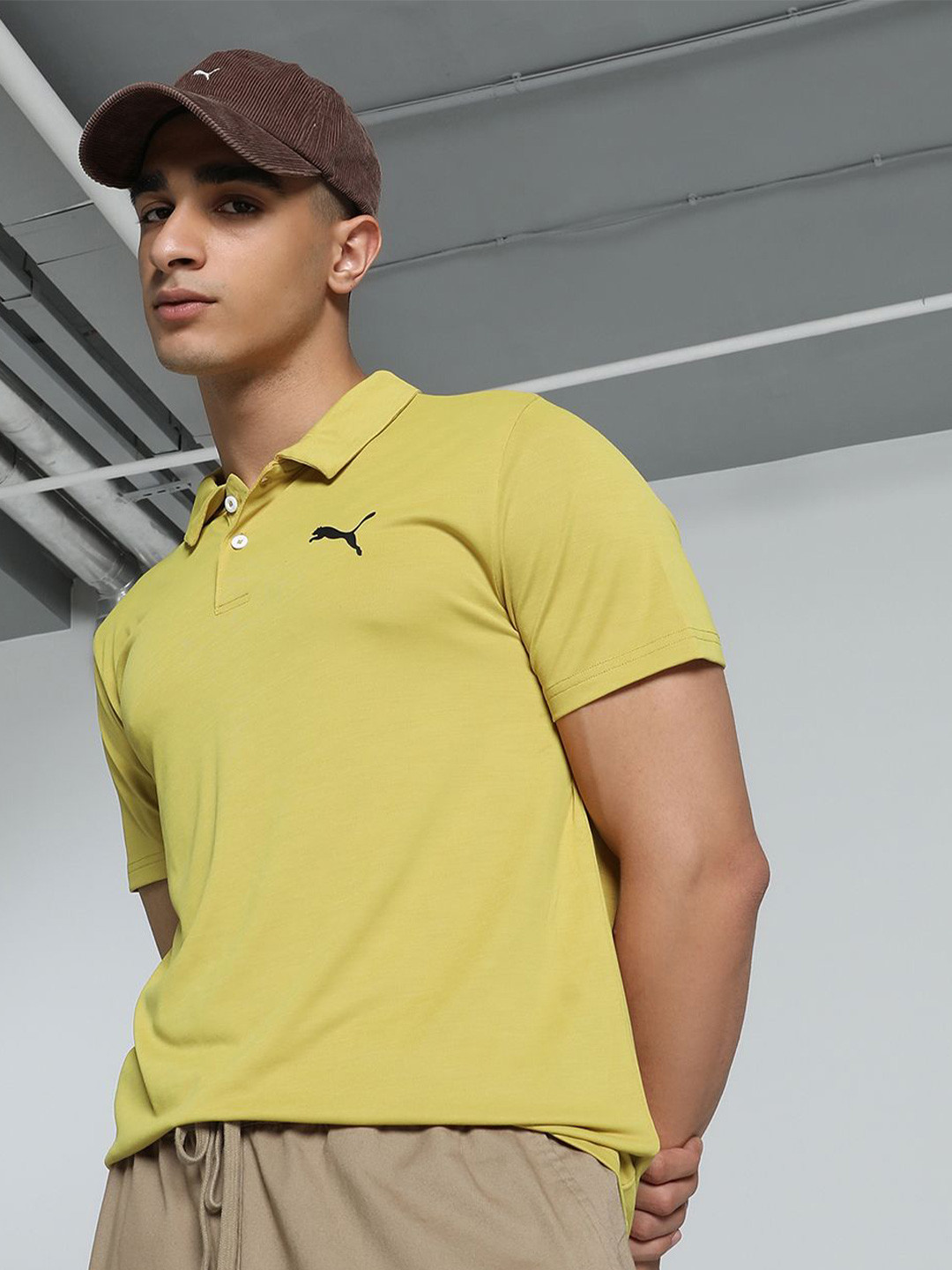 Puma All In Brand Logo Printed Short Sleeve Training T-Shirt