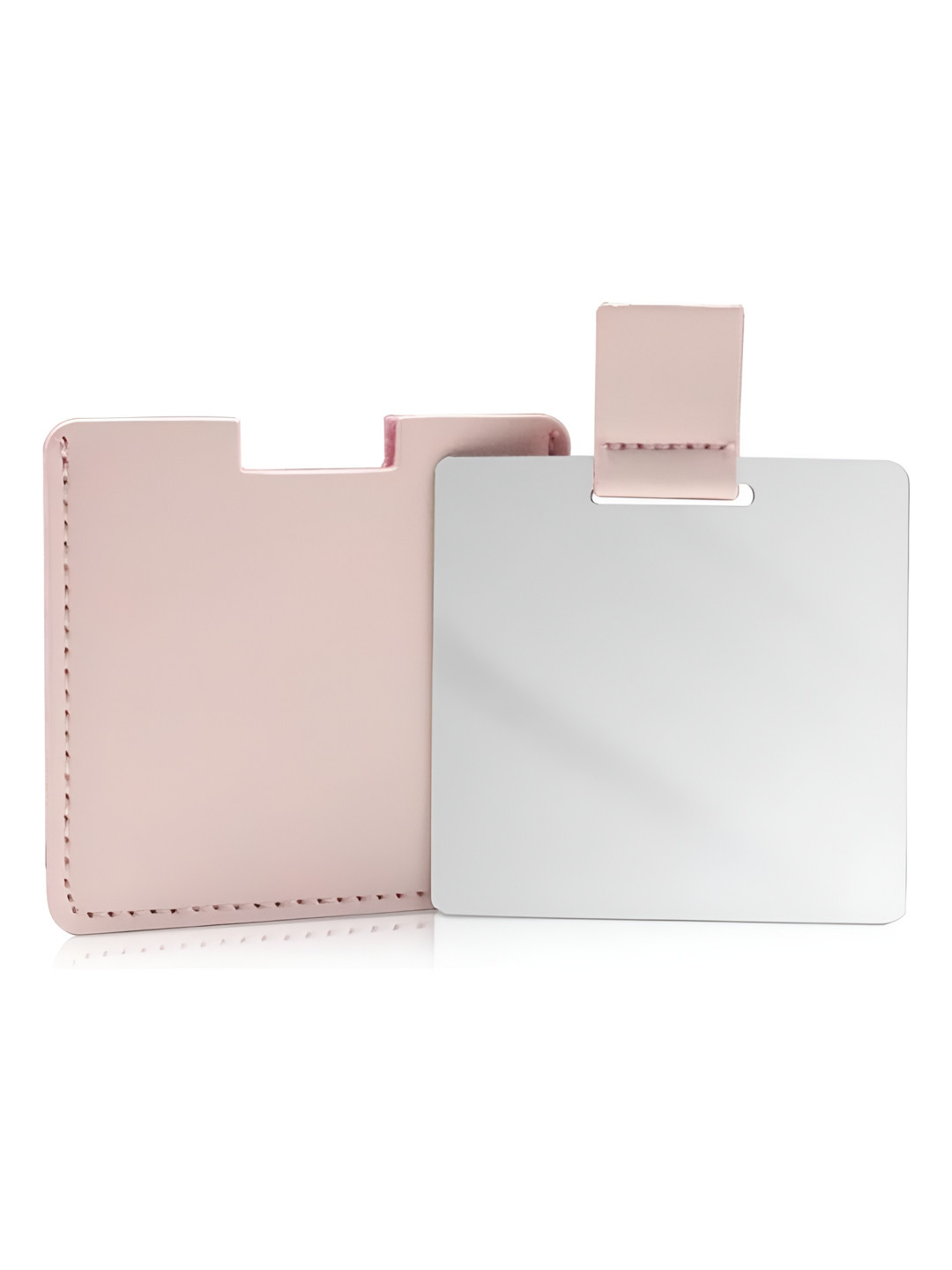 Baskety Pink Compact Hand Mirror