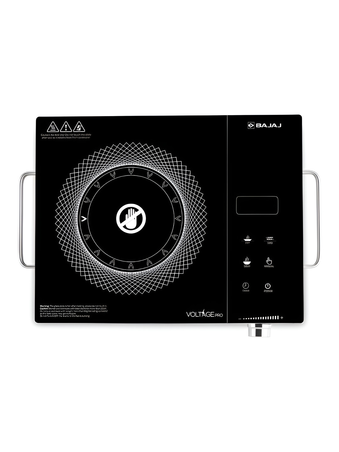 Bajaj Black & Silver Stainless Steel IRX 220F Infrared Cooktop 2200 W