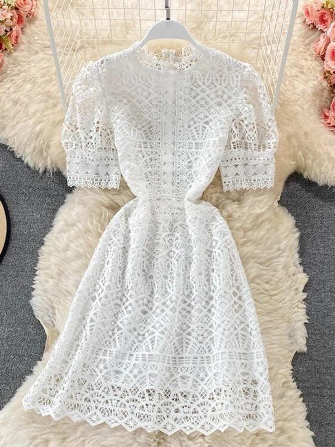 Miss Mosa By Akanksha  Women Latea Crochet Dress