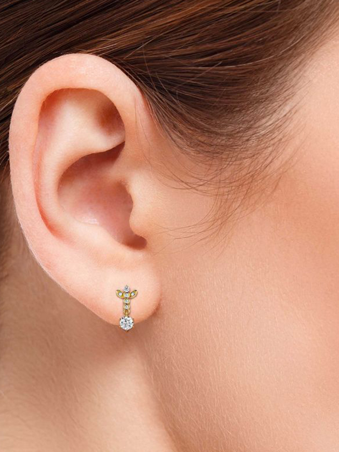 Emori Dazzling Descent Lab Diamond in 14KT Gold Earring
