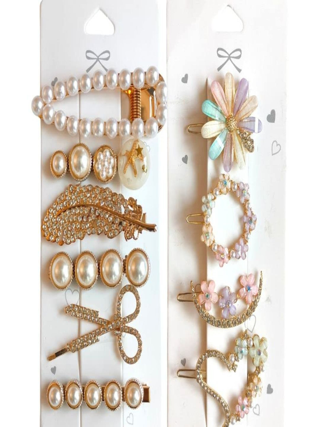 ANNA CREATIONS Girls Set of 10 Alligator Hair Clip